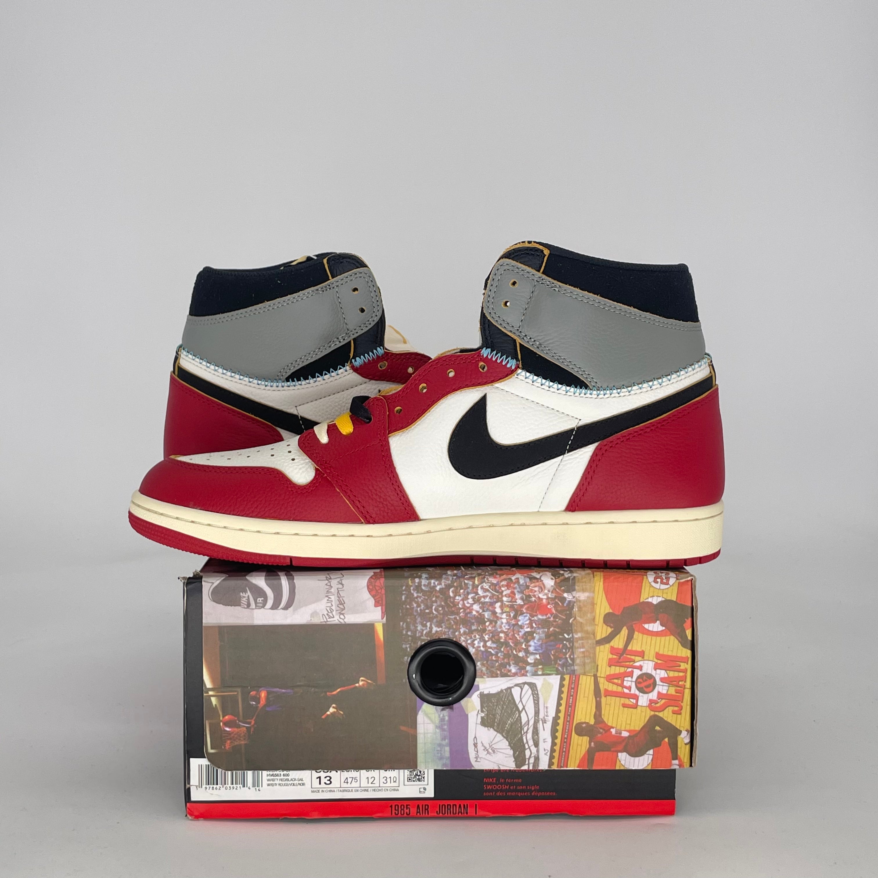 AIR JORDAN 1 HIGH UNION LA CHICAGO SHADOW HV8563-600 SIZE 13/14.5W