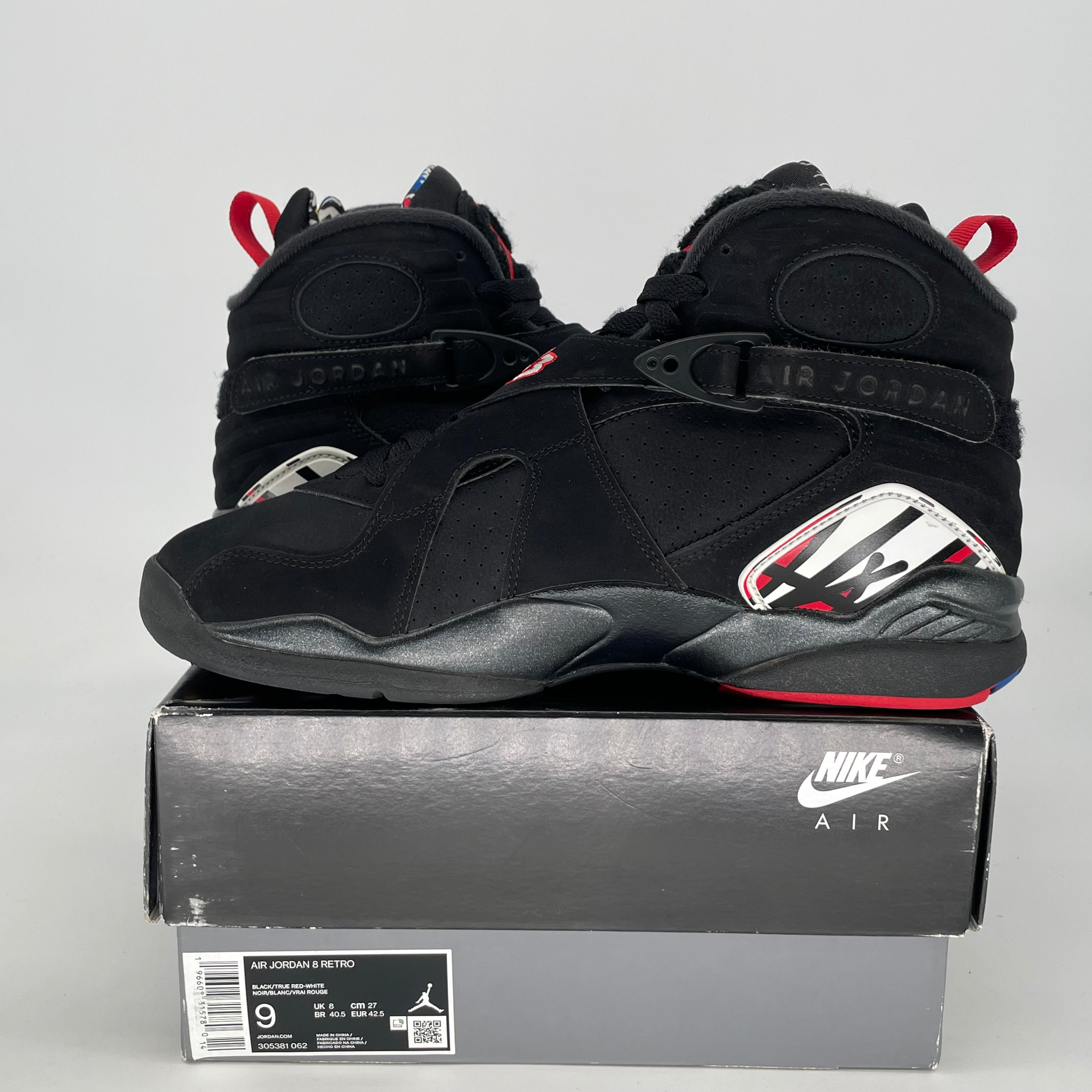 AIR JORDAN 8 PLAYOFFS 305381-062 SIZE 9/10.5W