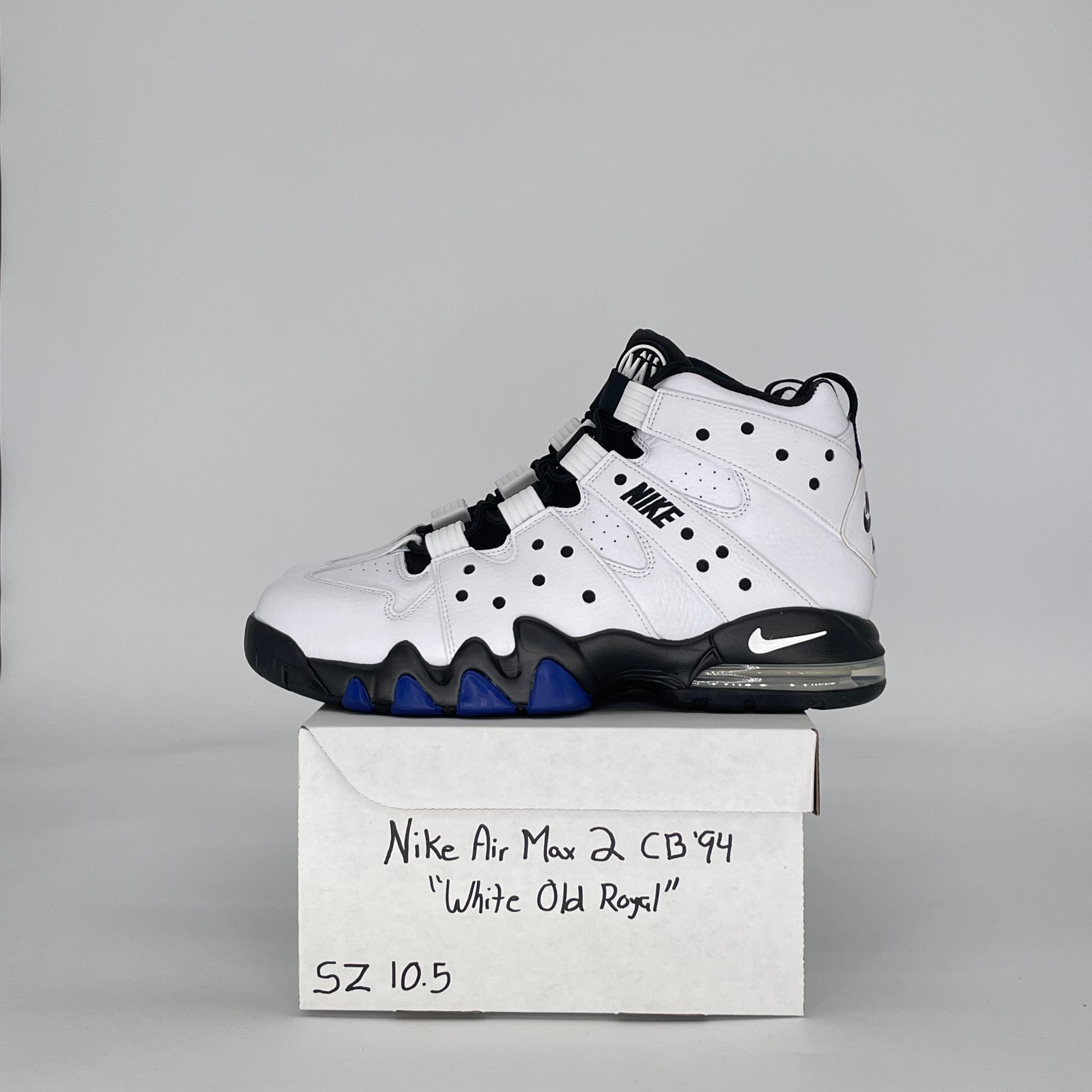 NIKE AIR MAX 2 CB '94 WHITE OLD ROYAL DD8557-100 SIZE 10.5/12W