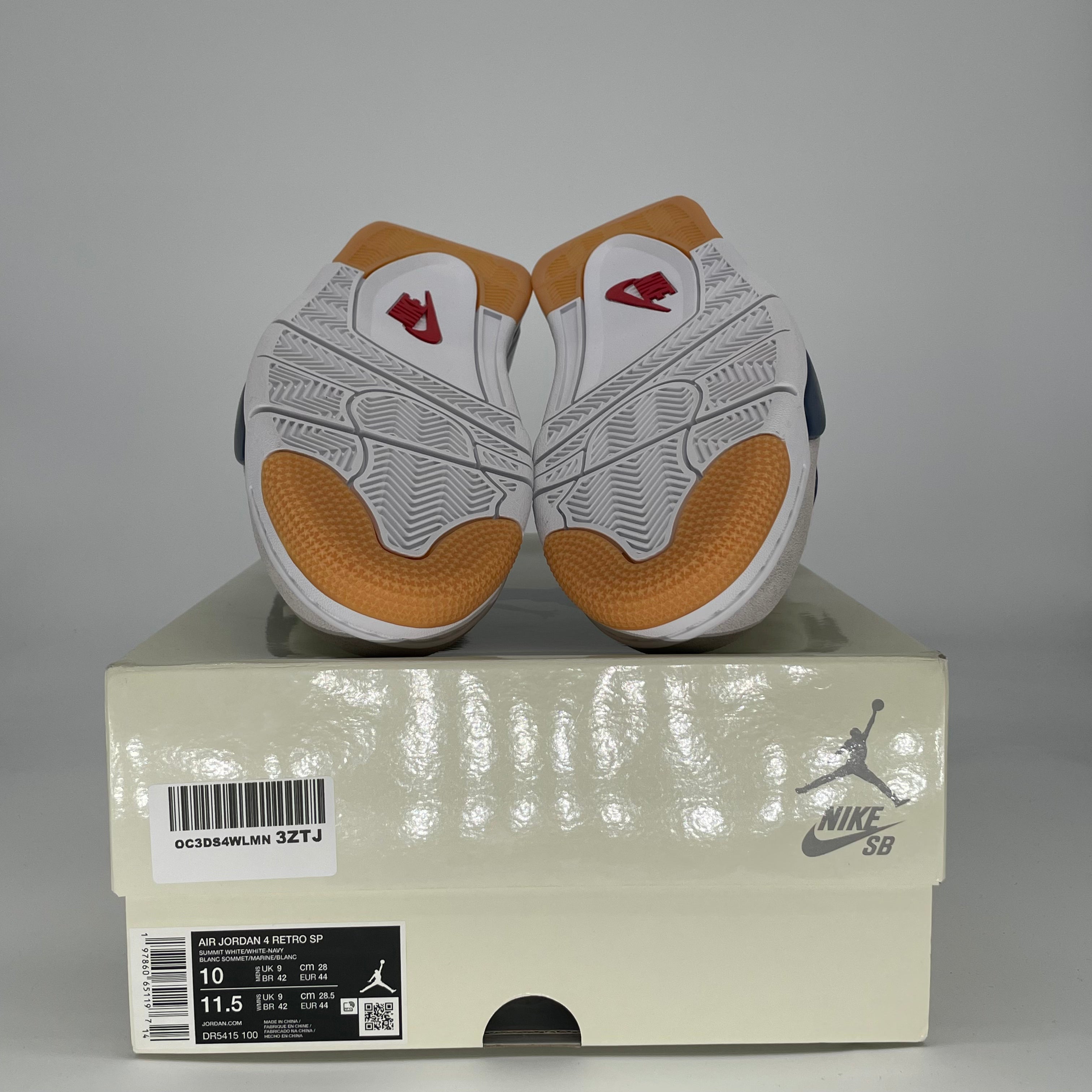 AIR JORDAN 4 NAVY SB DR5415-100 SIZE 10/11.5W