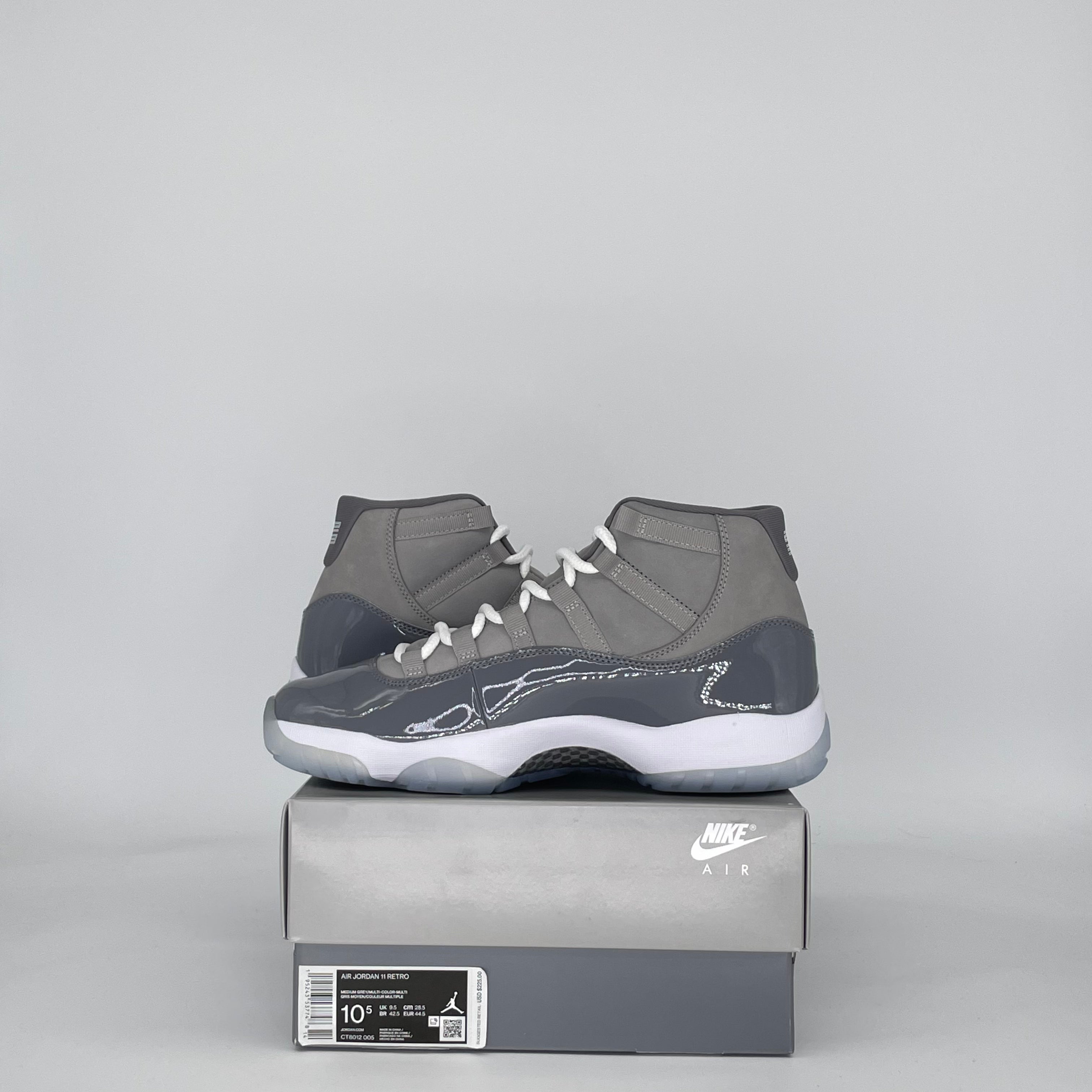 AIR JORDAN 11 COOL GREY (2021) CT8012-005 SIZE 10.5/12W