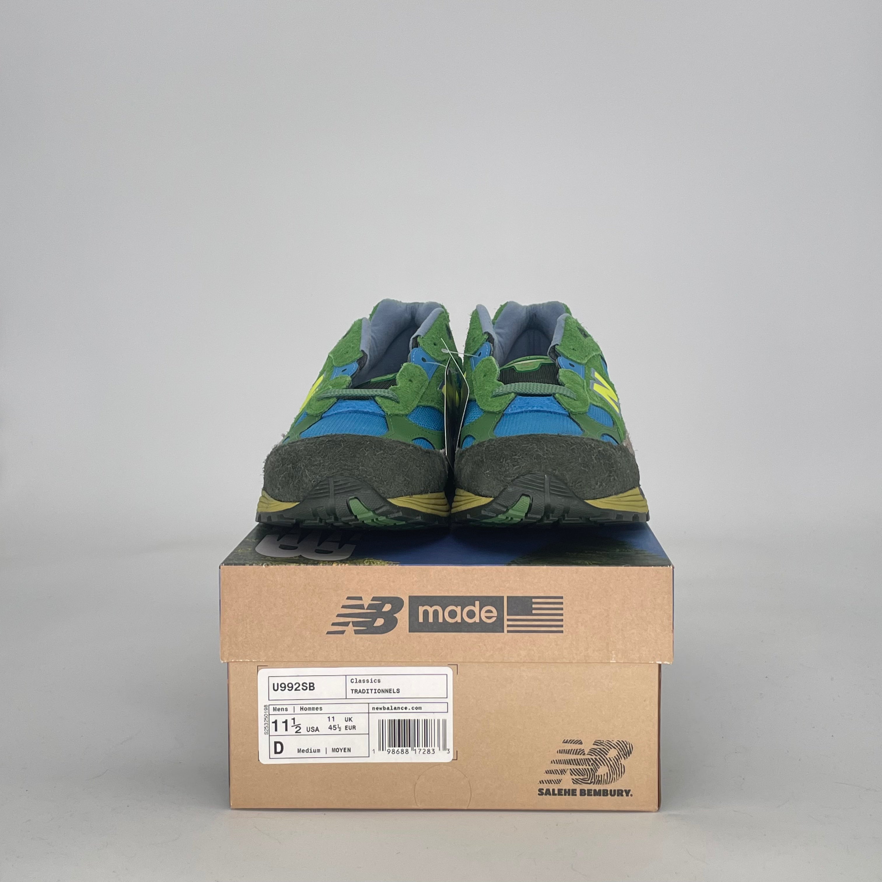 NEW BALANCE 992 MIUSA SALEHE BEMBURY CALM BE THE CRATER U992SB SIZE 11.5/13W