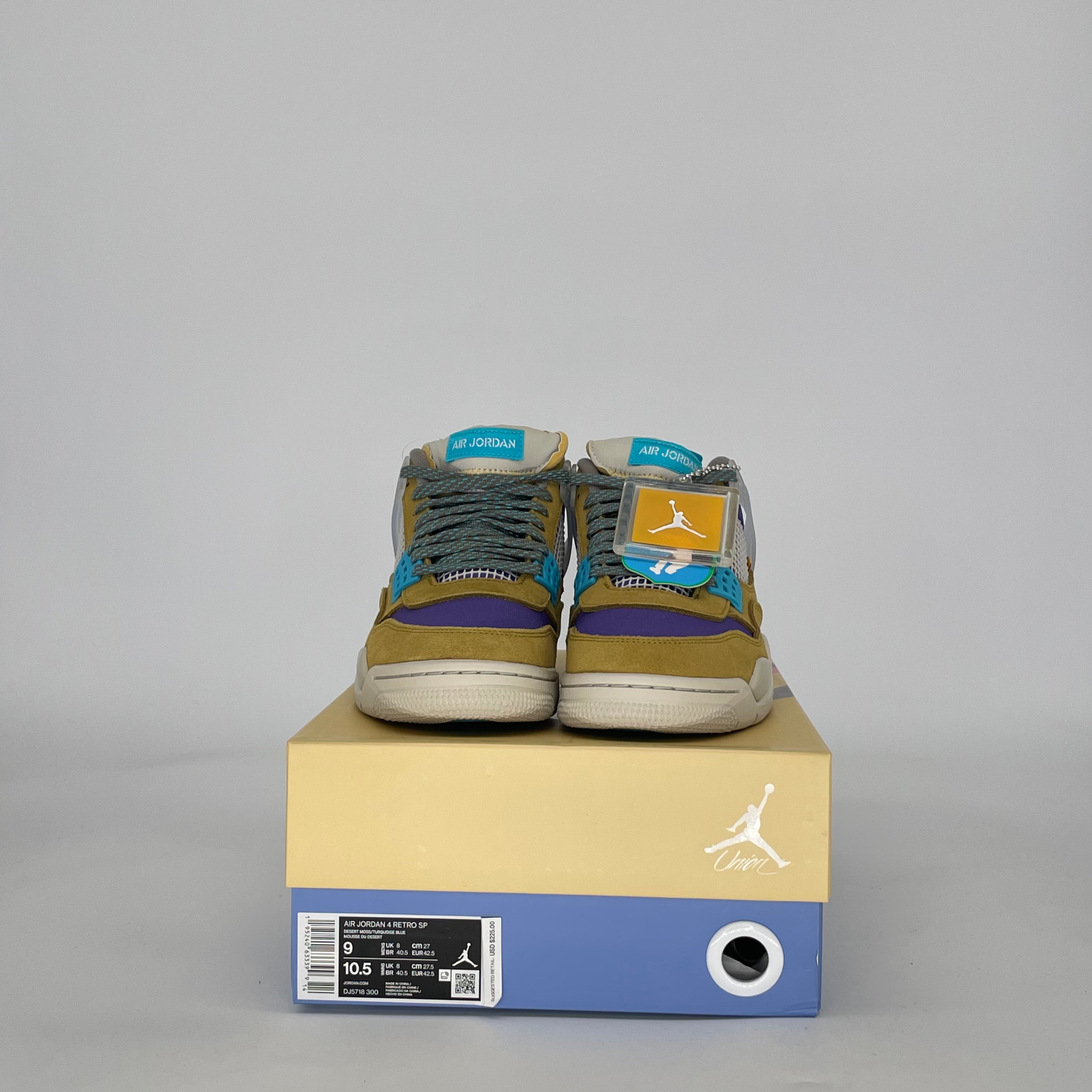 AIR JORDAN 4 30TH ANNIVERSARY UNION DESERT MOSS DJ5718-300 SIZE 9/10.5W