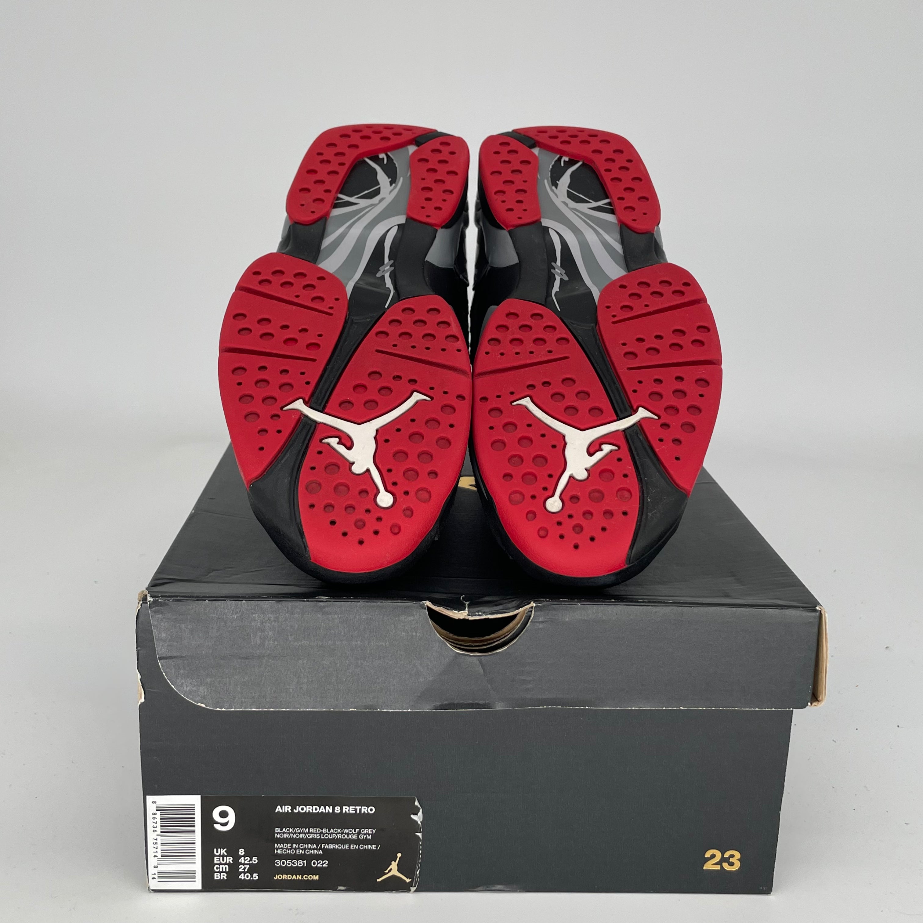 AIR JORDAN 8 BLACK CEMENT SIZE 9 305381-022