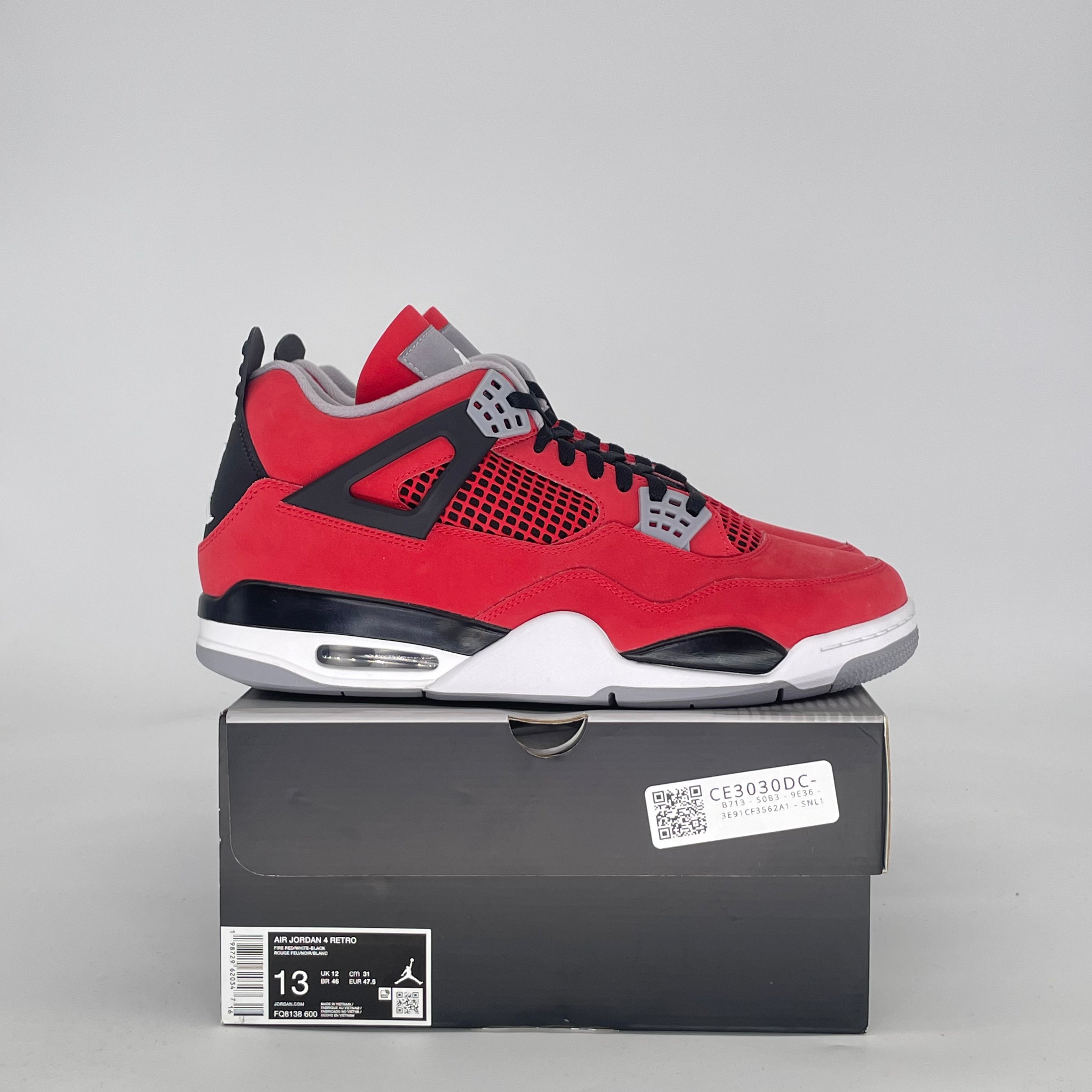 AIR JORDAN 4 TORO BRAVO FQ8138-600 SIZE 13/14.5W