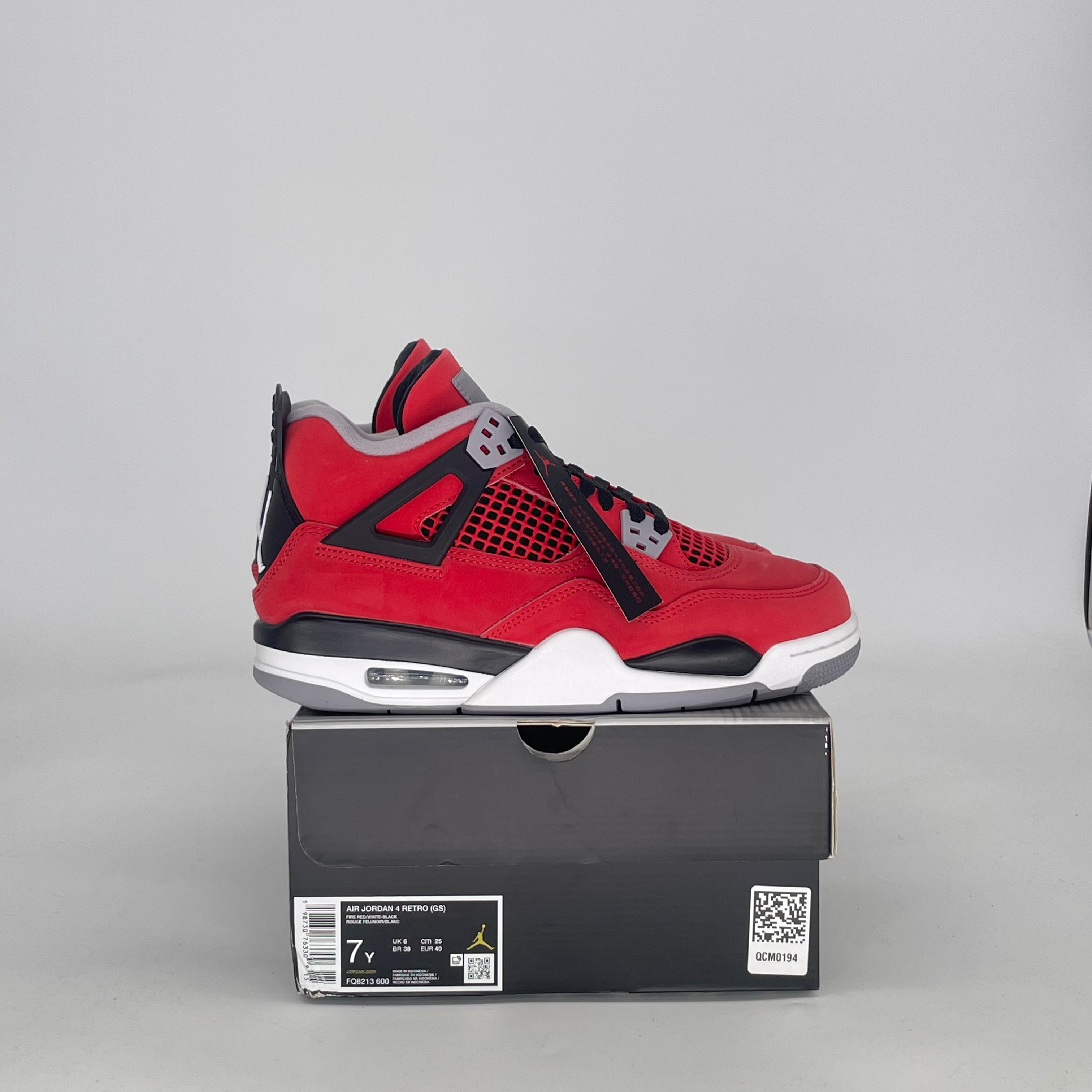 AIR JORDAN 4 TORO BRAVO FQ8213-600 SIZE 7/8.5W GS
