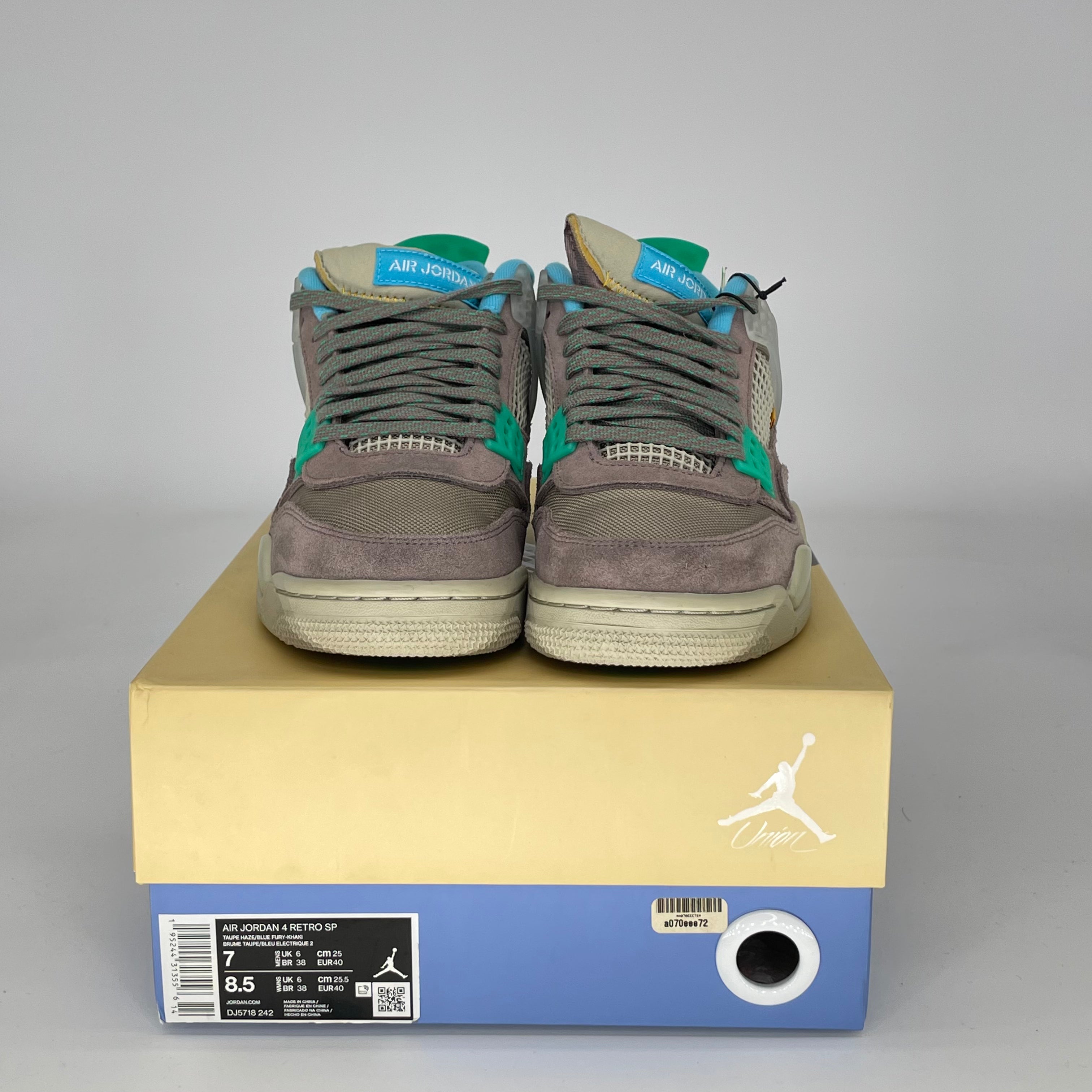 AIR JORDAN 4 UNION TAUPE HAZE DJ5718-242 SIZE 7/8.5W