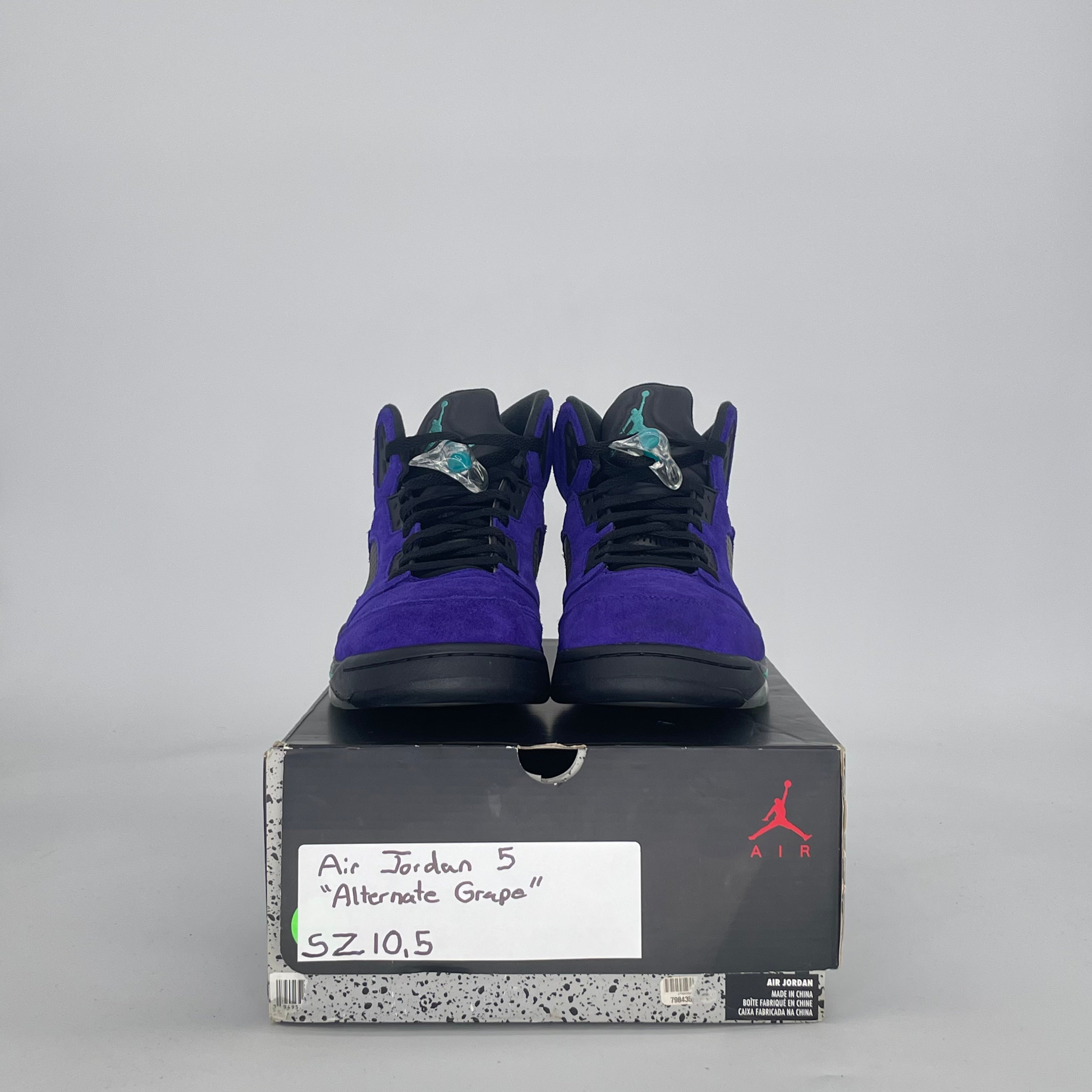 AIR JORDAN 5 ALTERNATE GRAPE 136027-500 SIZE 10.5/12W