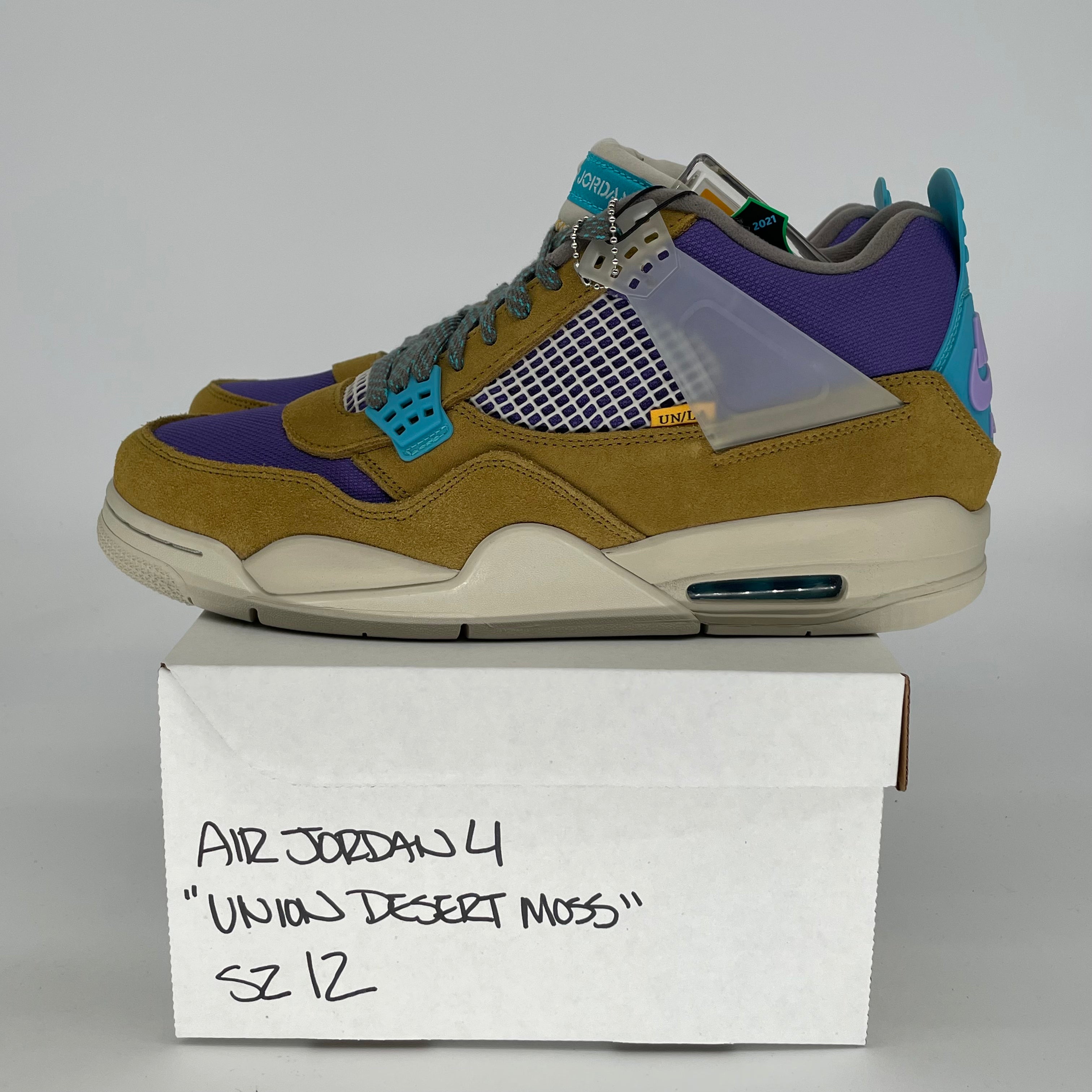 AIR JORDAN 4 UNION DESERT MOSS DJ5718-300 SIZE 12/13.5W