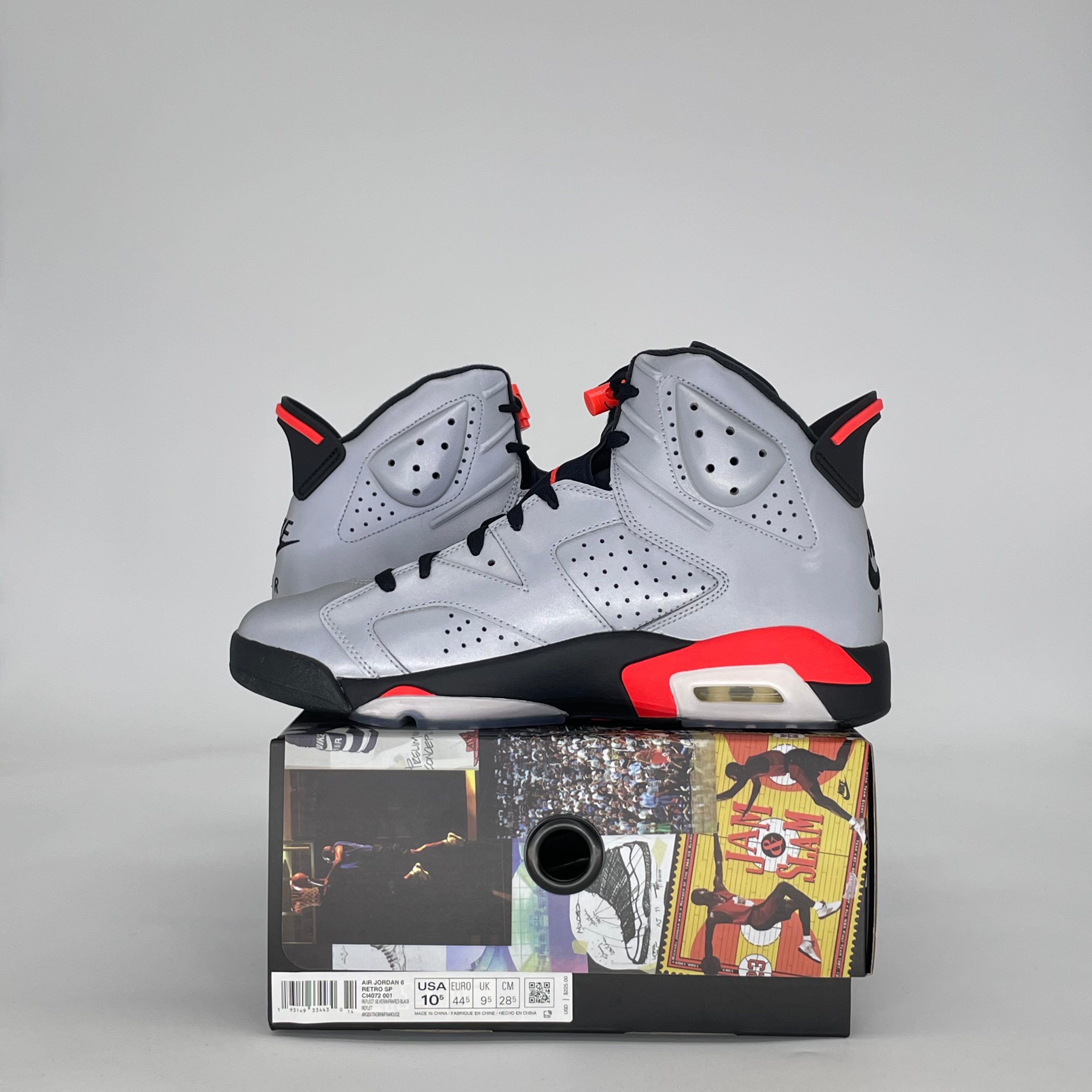 AIR JORDAN 6 REFLECTIONS OF A CHAMPION CI4072-001 SIZE 10.5/12W