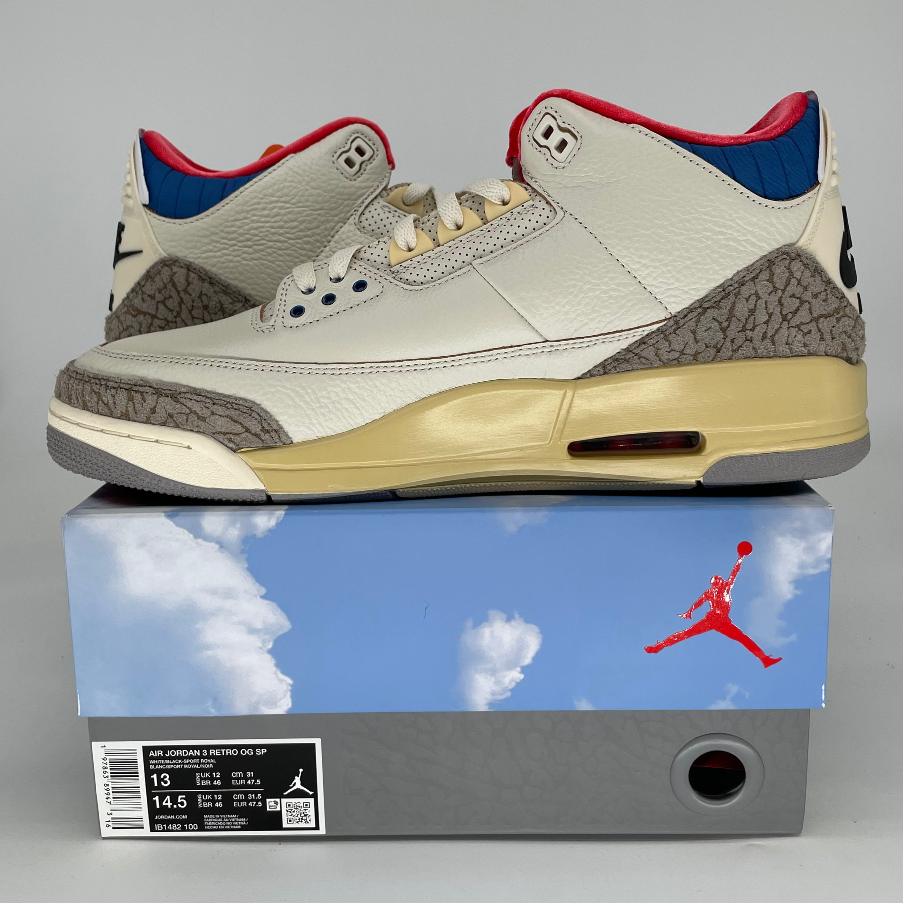 AIR JORDAN 3 SEOUL 2.0 IB1482-100 SIZE 13/14.5W