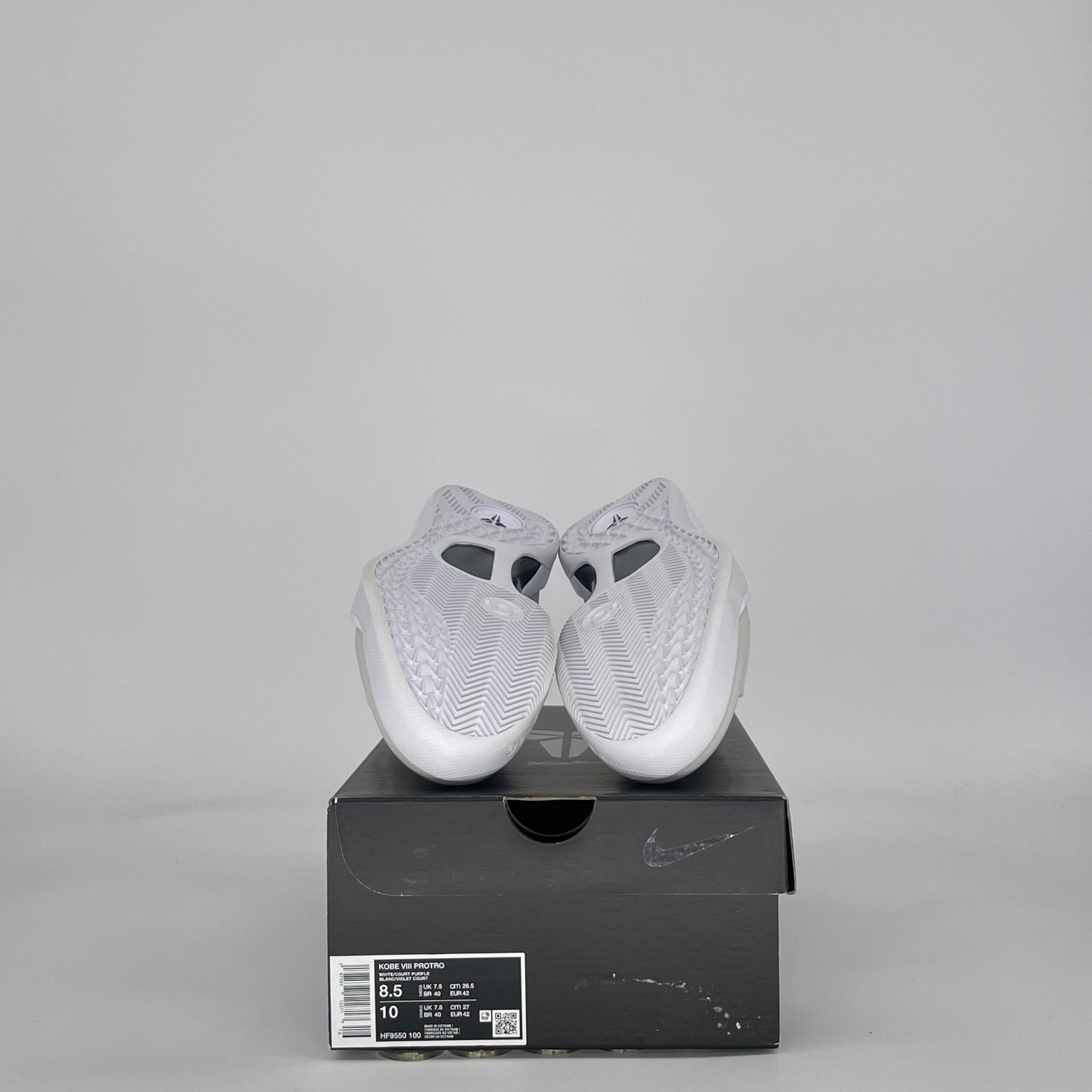 NIKE KOBE 8 PROTRO LAKERS HOME HF9550-100 SIZE 8.5/10W