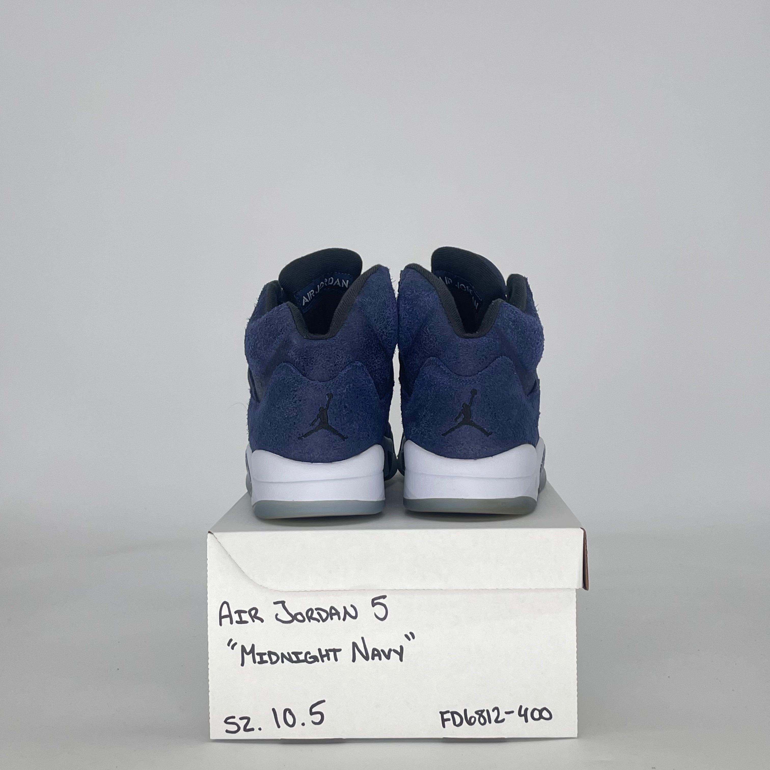 AIR JORDAN 5 MIDNIGHT NAVY FD6812-400 SIZE 10.5/12W