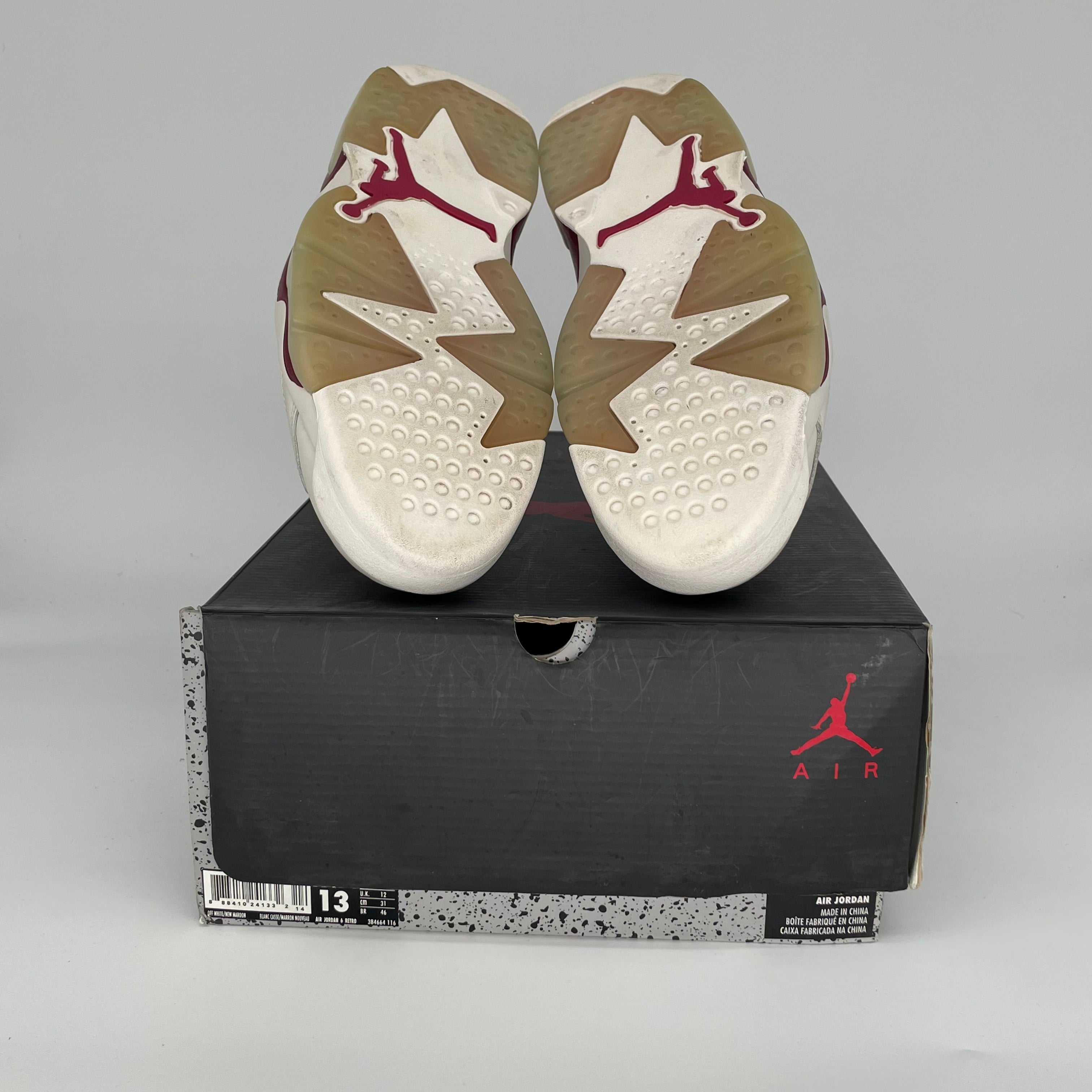 AIR JORDAN 6 MAROON 384664-116 SIZE 13/14.5W