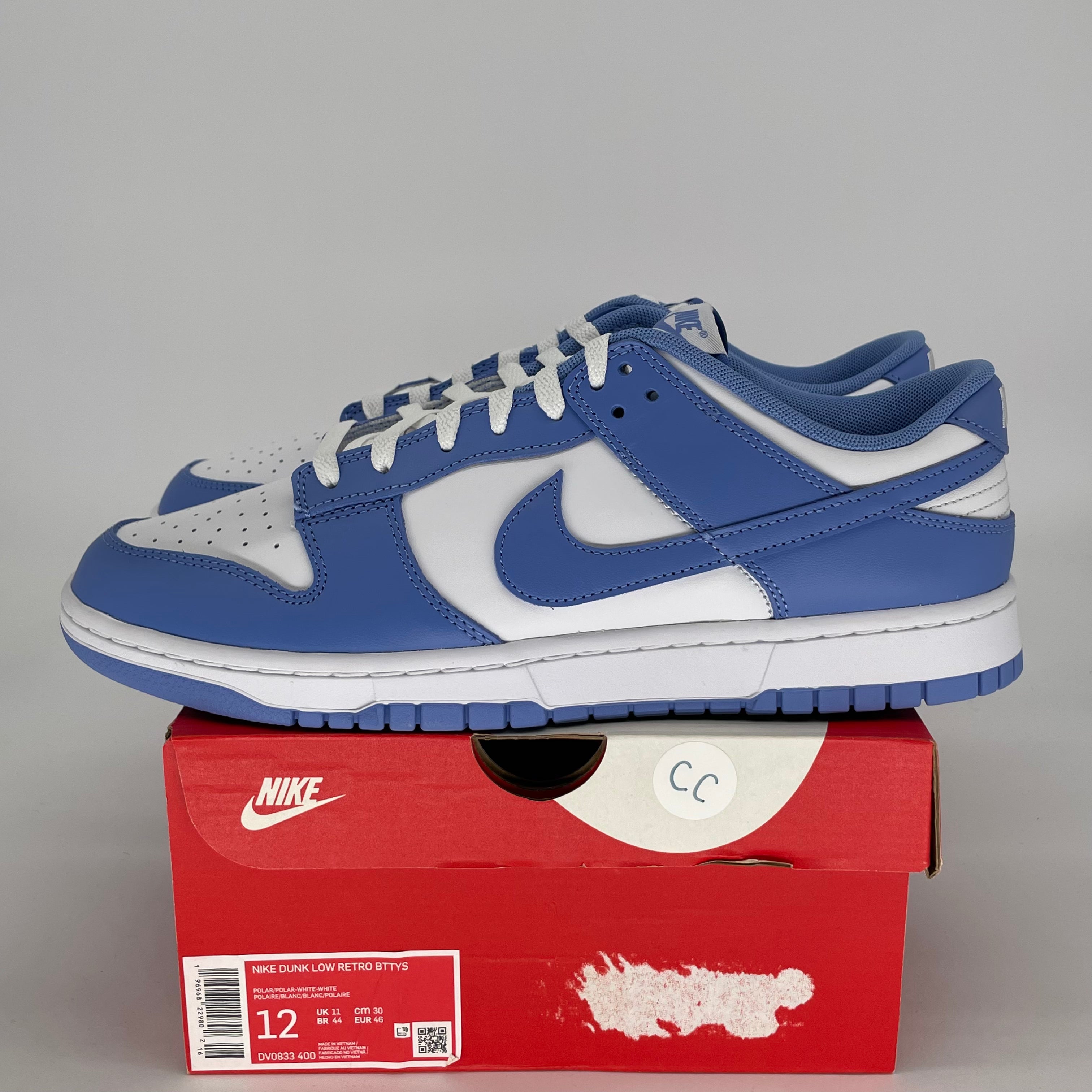 NIKE DUNK LOW POLAR BLUE DV0833-400 SIZE 12/13.5W