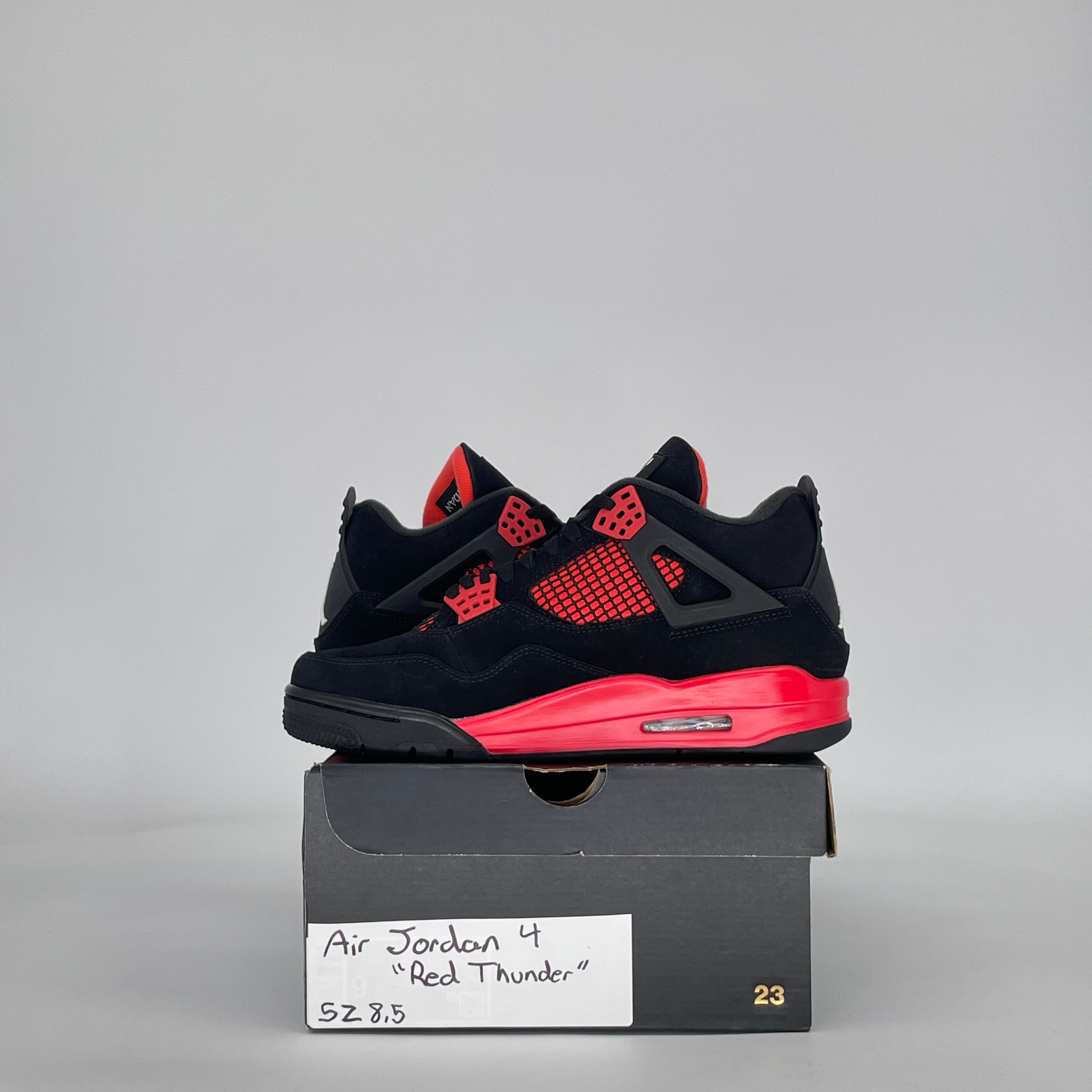 AIR JORDAN 4 RED THUNDER CT8527-016 SIZE 8.5/10W