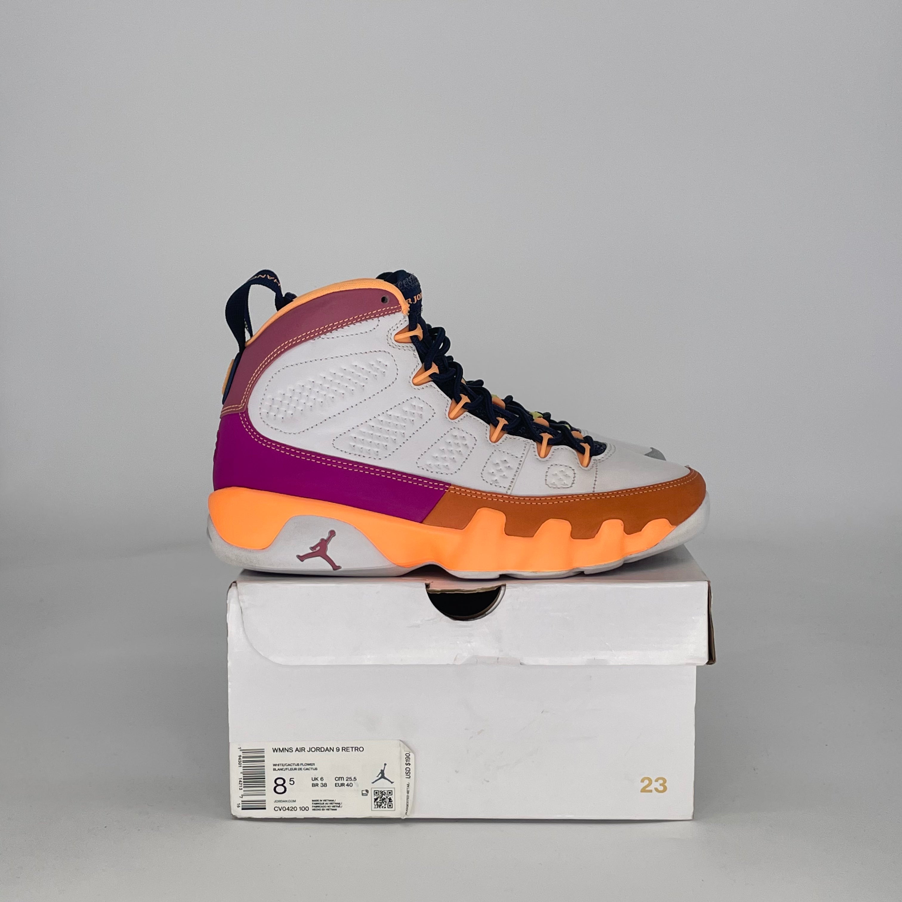 AIR JORDAN 9 CHANGE THE WORLD CV0420-100 SIZE 7/8.5W GS