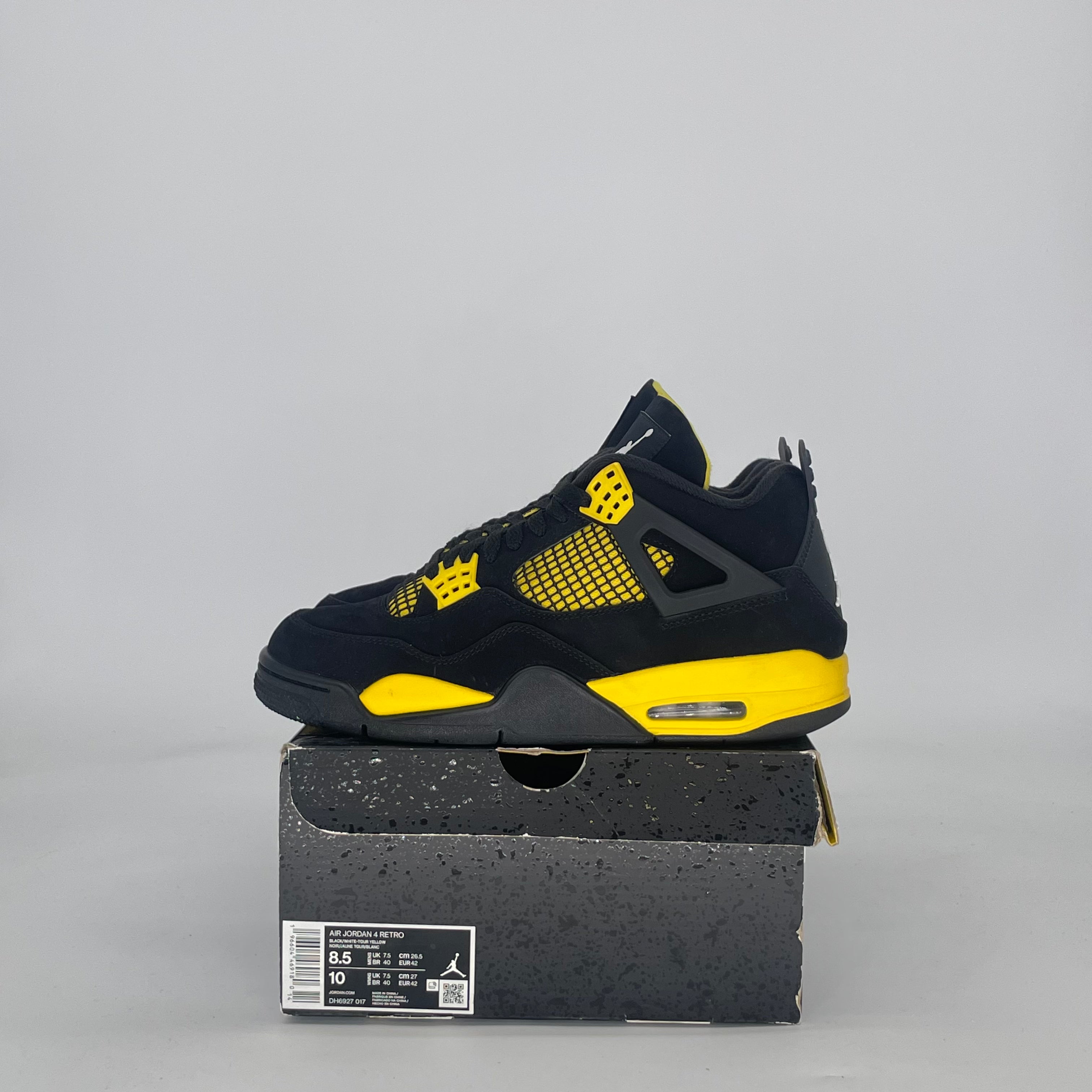AIR JORDAN 4 THUNDER DH6927-017 SIZE 8.5/10W