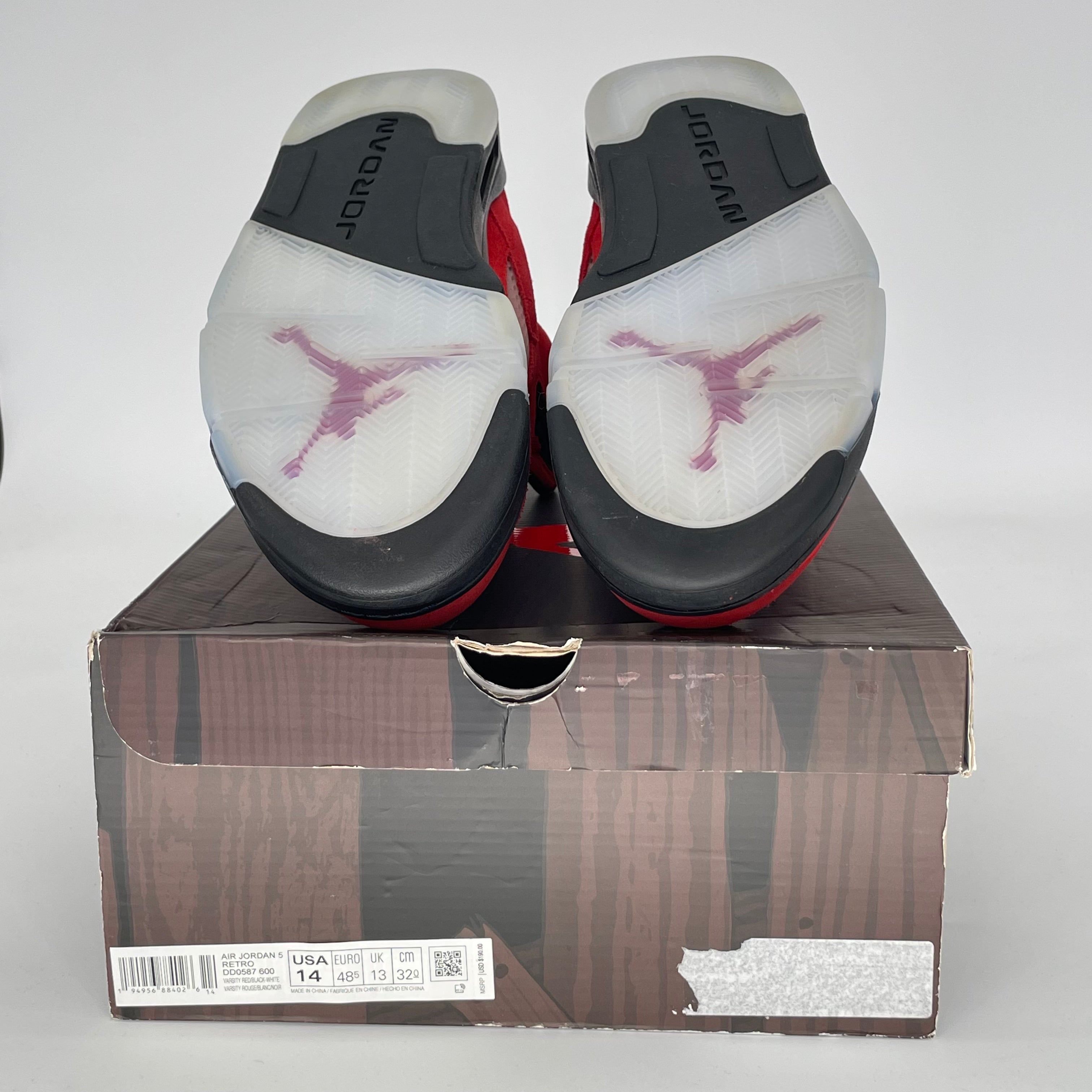 AIR JORDAN 5 RAGING BULL RED DD0587-600 SIZE 14/15.5W