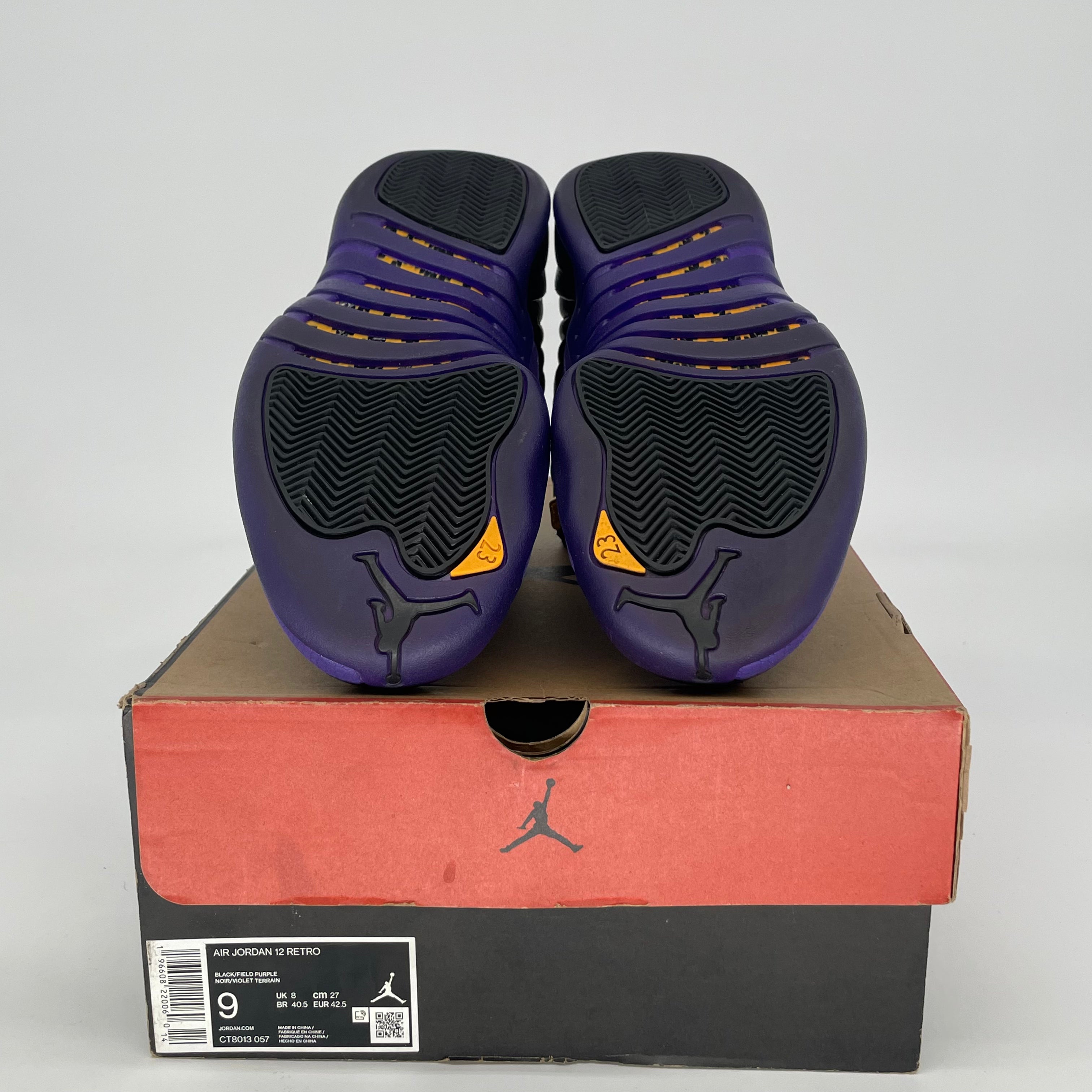 AIR JORDAN 12 FIELD PURPLE CT8013-057 SIZE 9/10.5W
