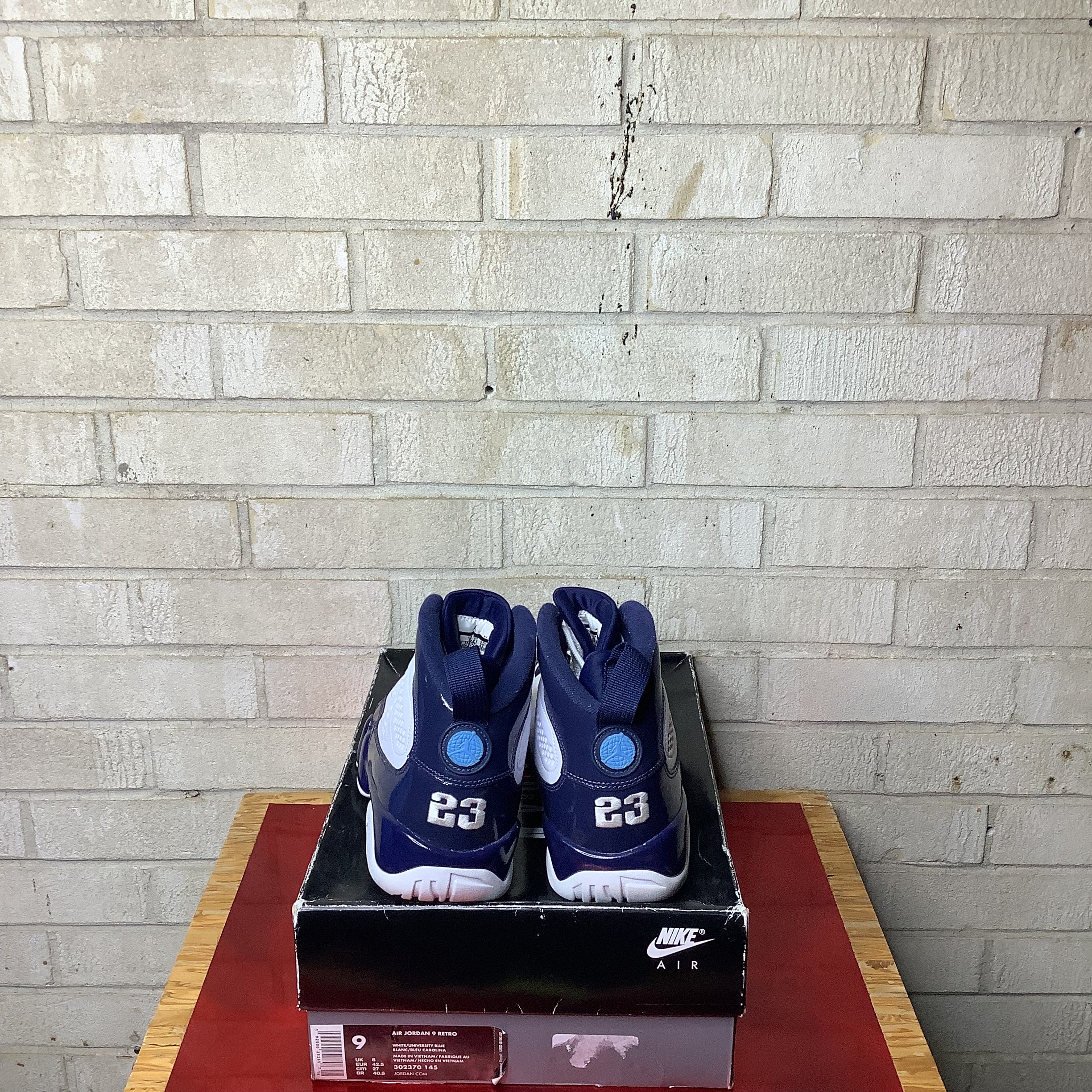 AIR JORDAN 9 PEARL BLUE SIZE 9/10.5W 302370-145