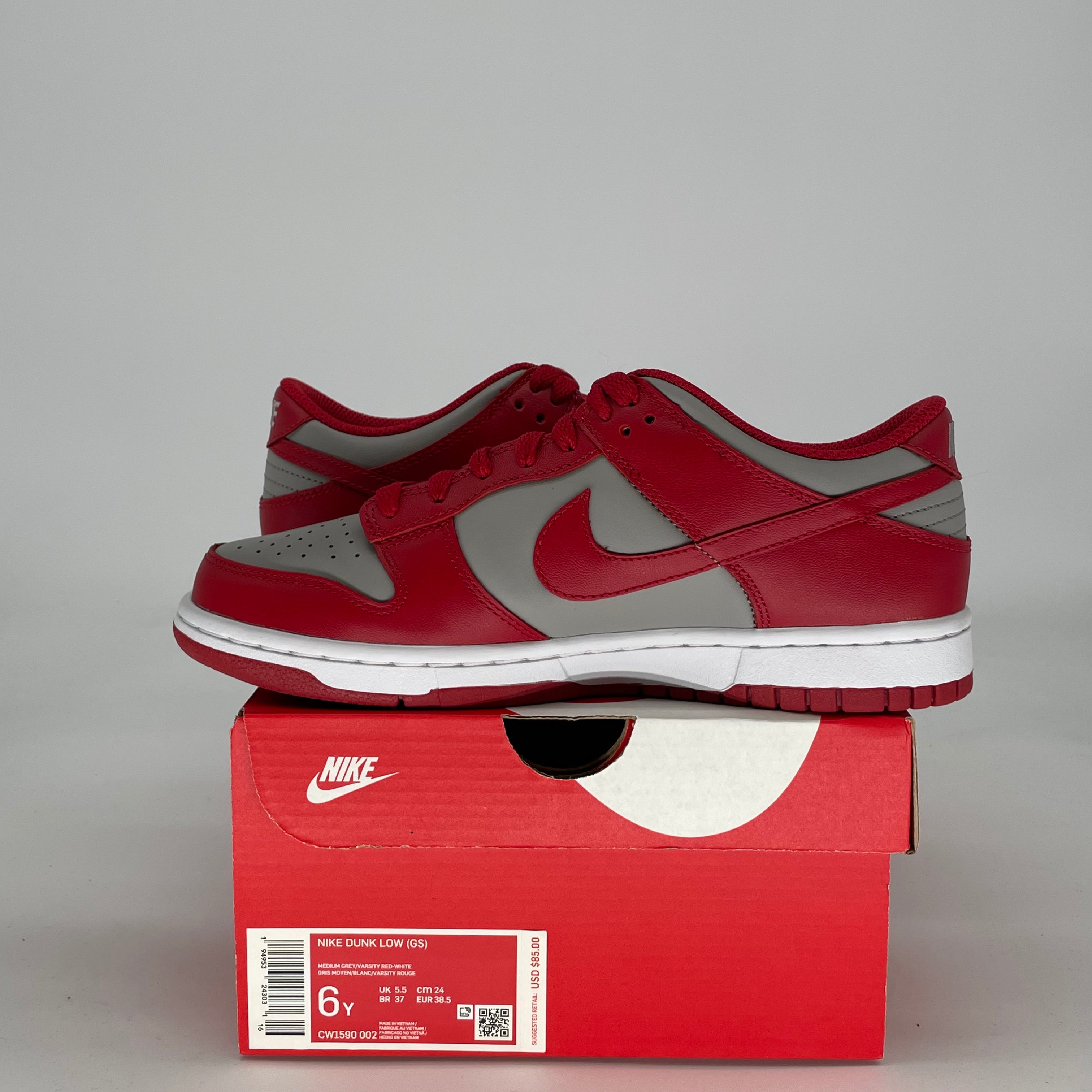 NIKE DUNK LOW UNLV CW1590-002 SIZE 6/7.5W