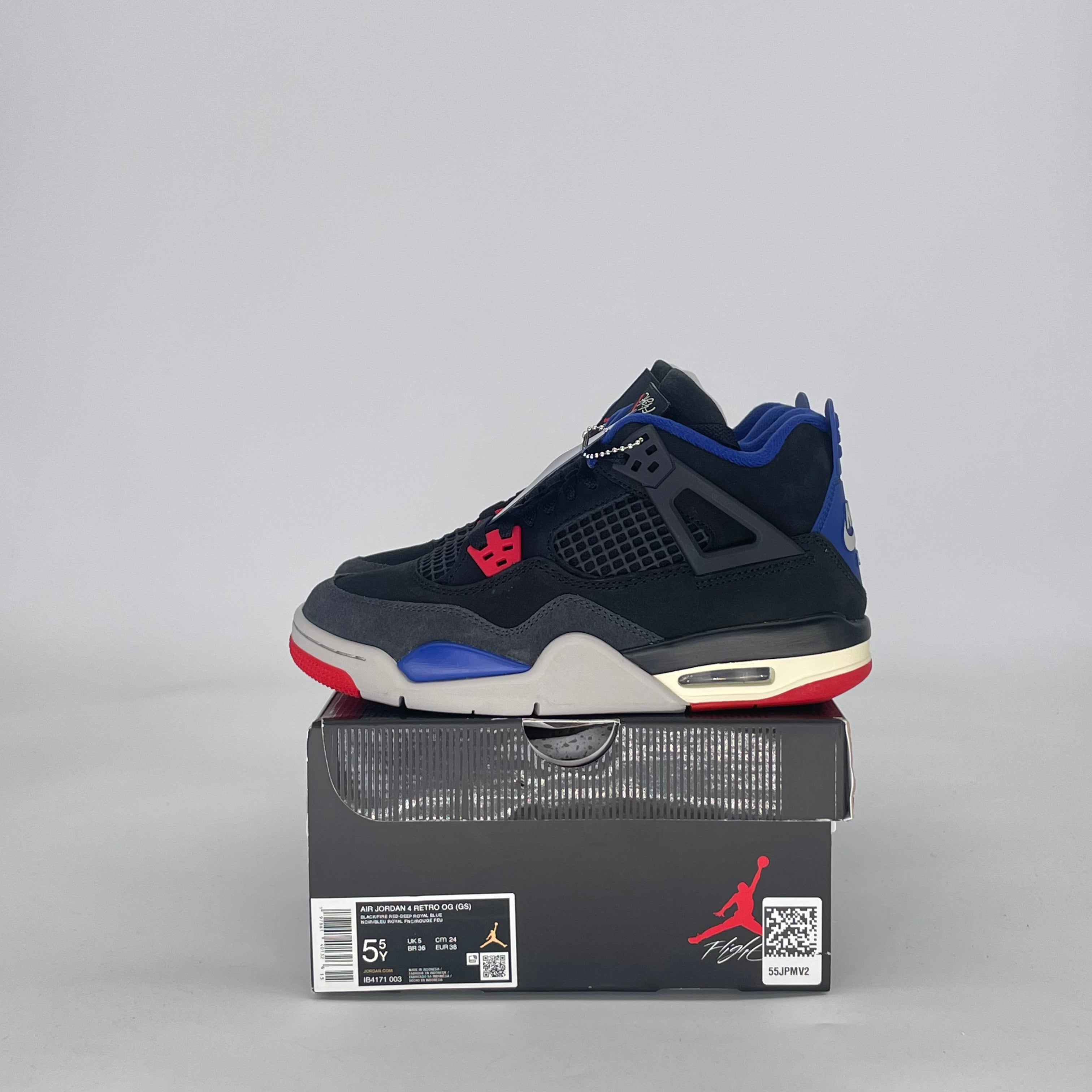 AIR JORDAN 4 RARE AIR IB4171-003 SIZE 5.5/7W GS