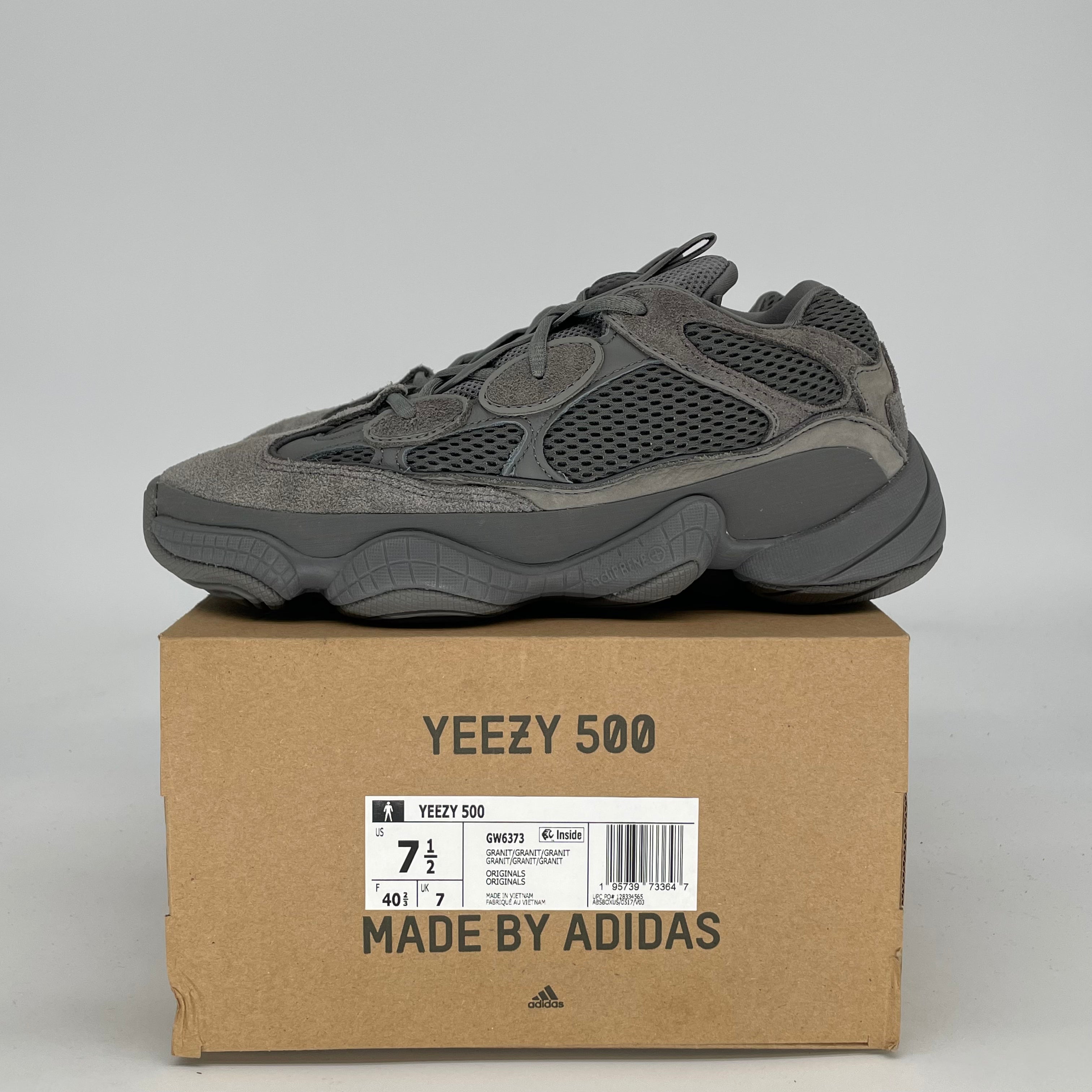 ADIDAS YEEZY 500 GRANITE GW6373 SIZE 7.5/9W