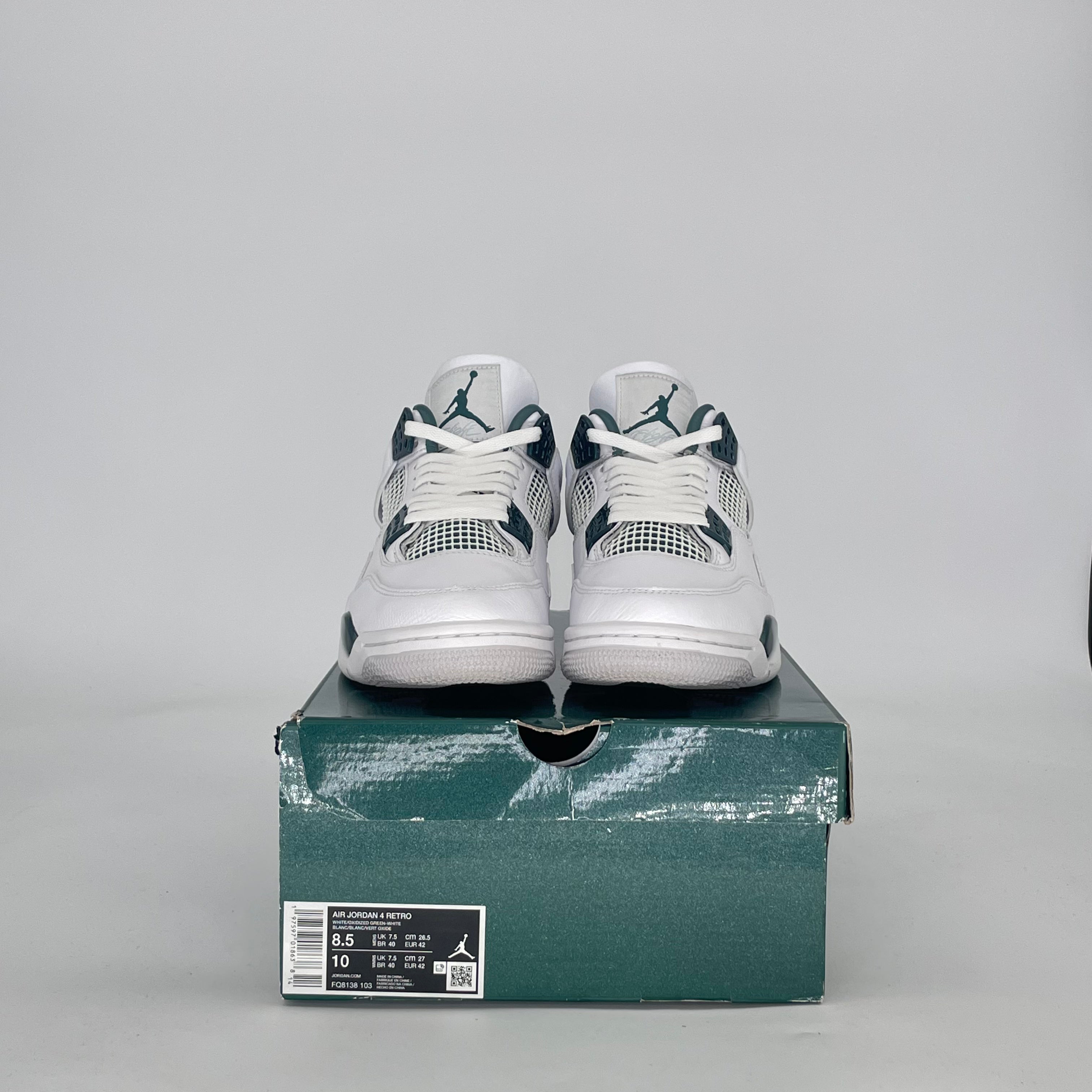 AIR JORDAN 4 OXIDIZED GREEN FQ8138-103 SIZE 8.5/10W