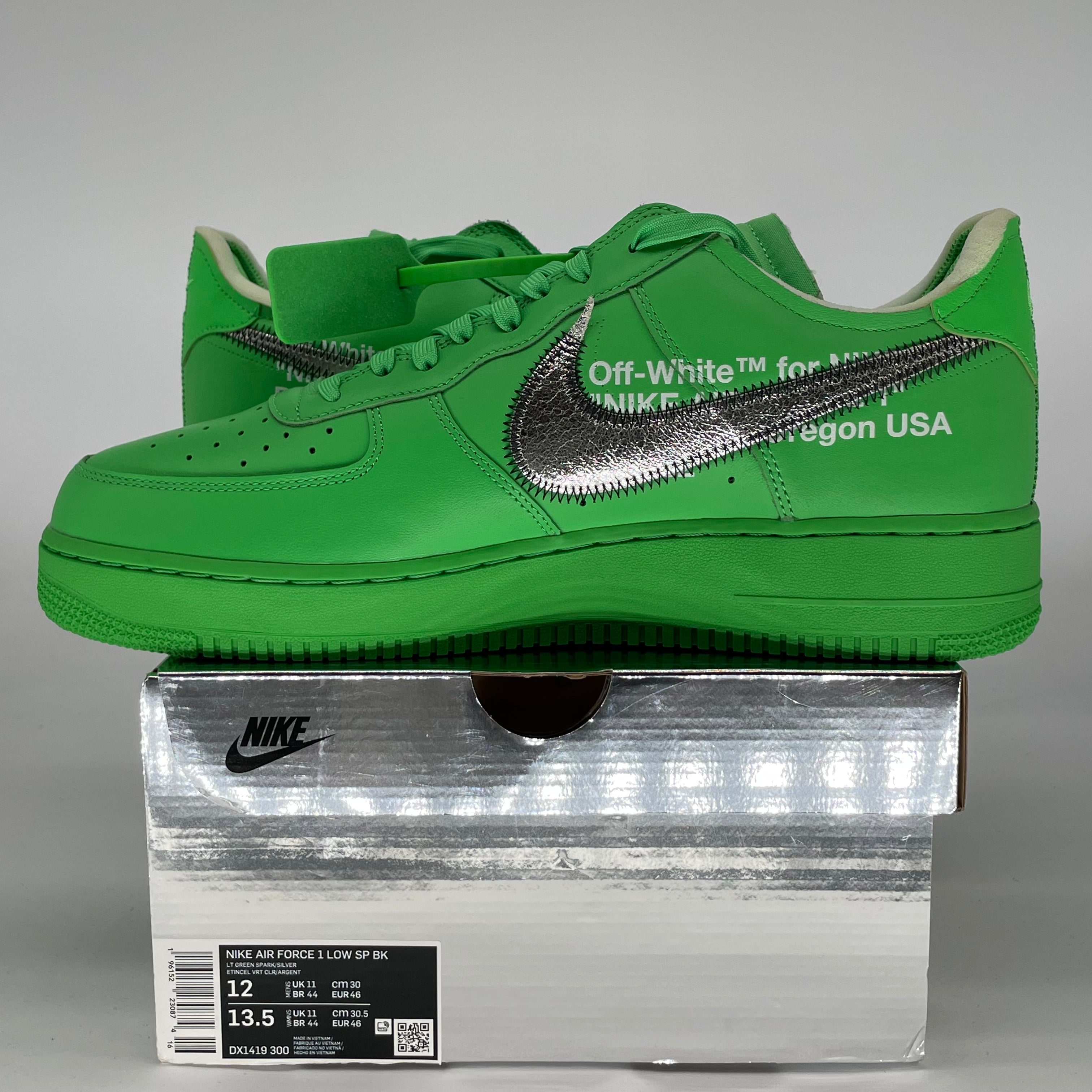 OFF WHITE X NIKE AIR FORCE 1 LOW BROOKLYN DX1419-300 SIZE 12/13.5W