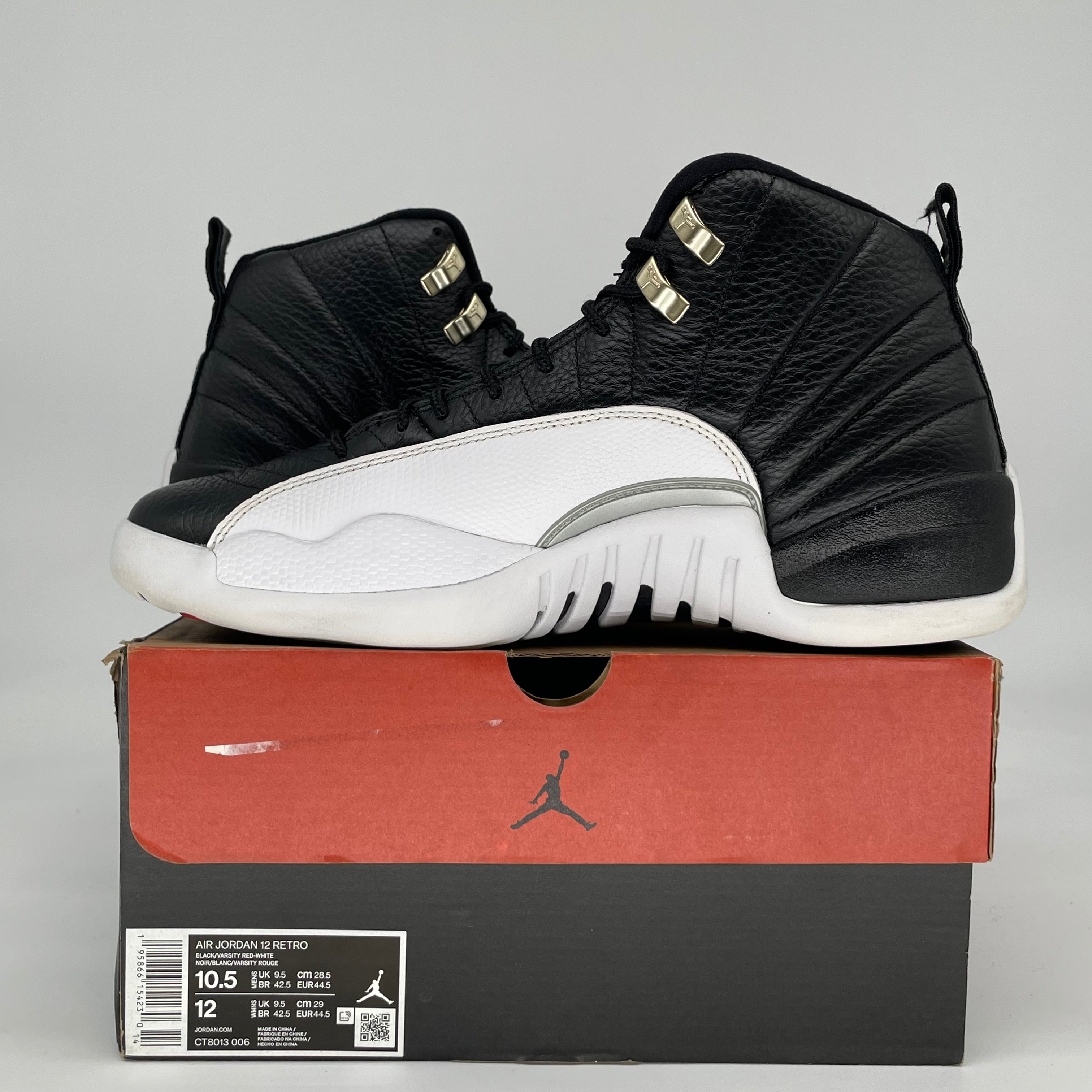 AIR JORDAN 12 PLAYOFFS CT8013-006 SIZE 10.5/12W