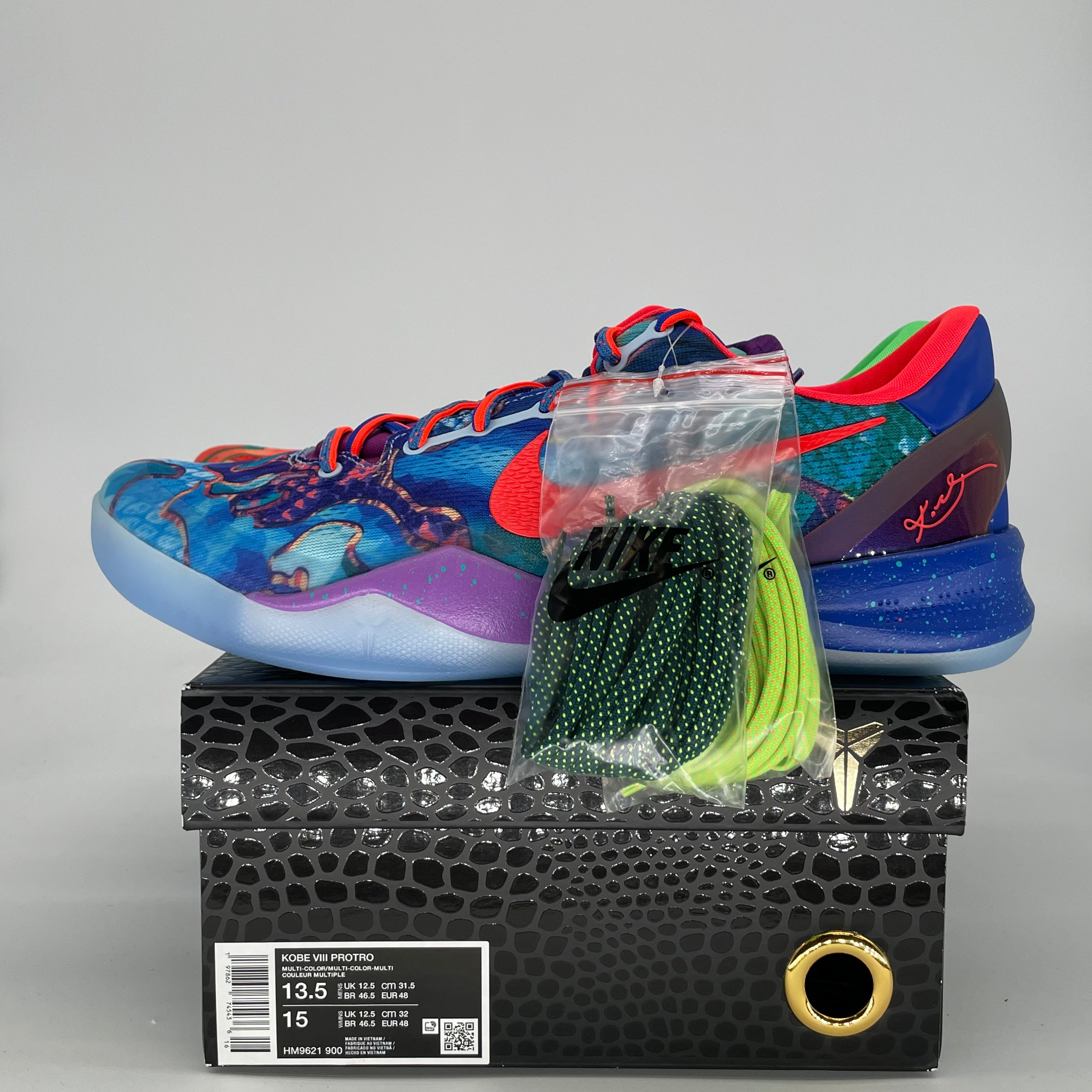 NIKE KOBE 8 PROTRO WHAT THE HM9621-900 SIZE 13.5/15W