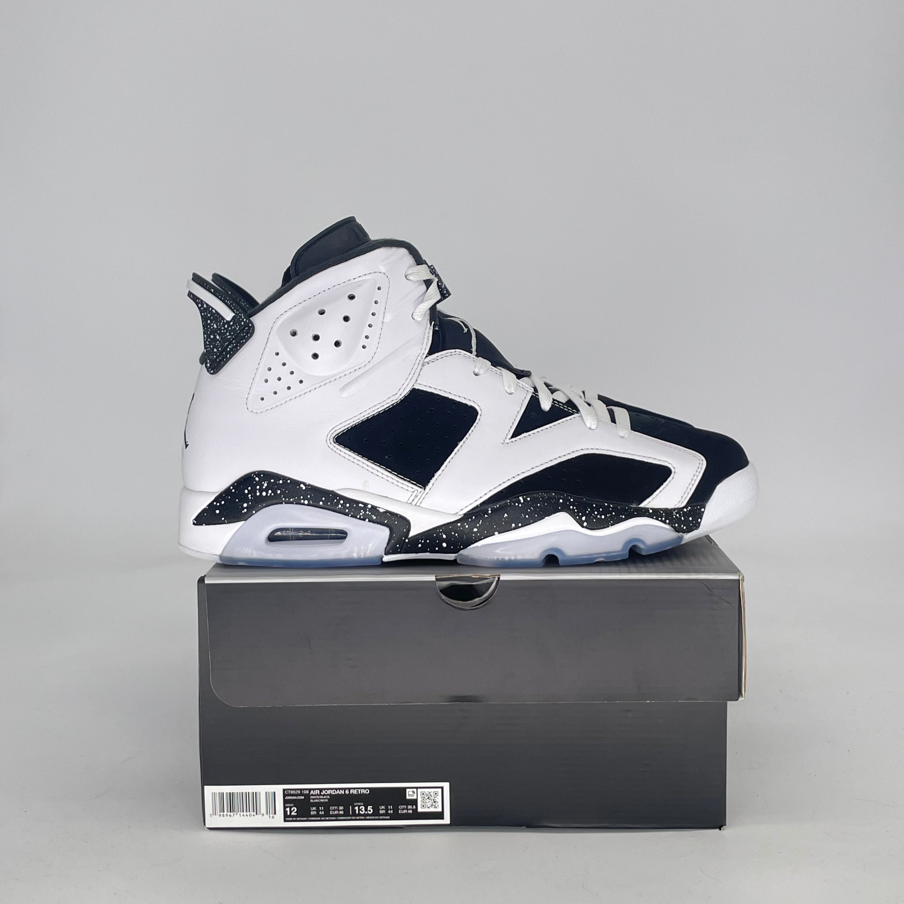 AIR JORDAN 6 OREO CT8529-108 SIZE 12/13.5W