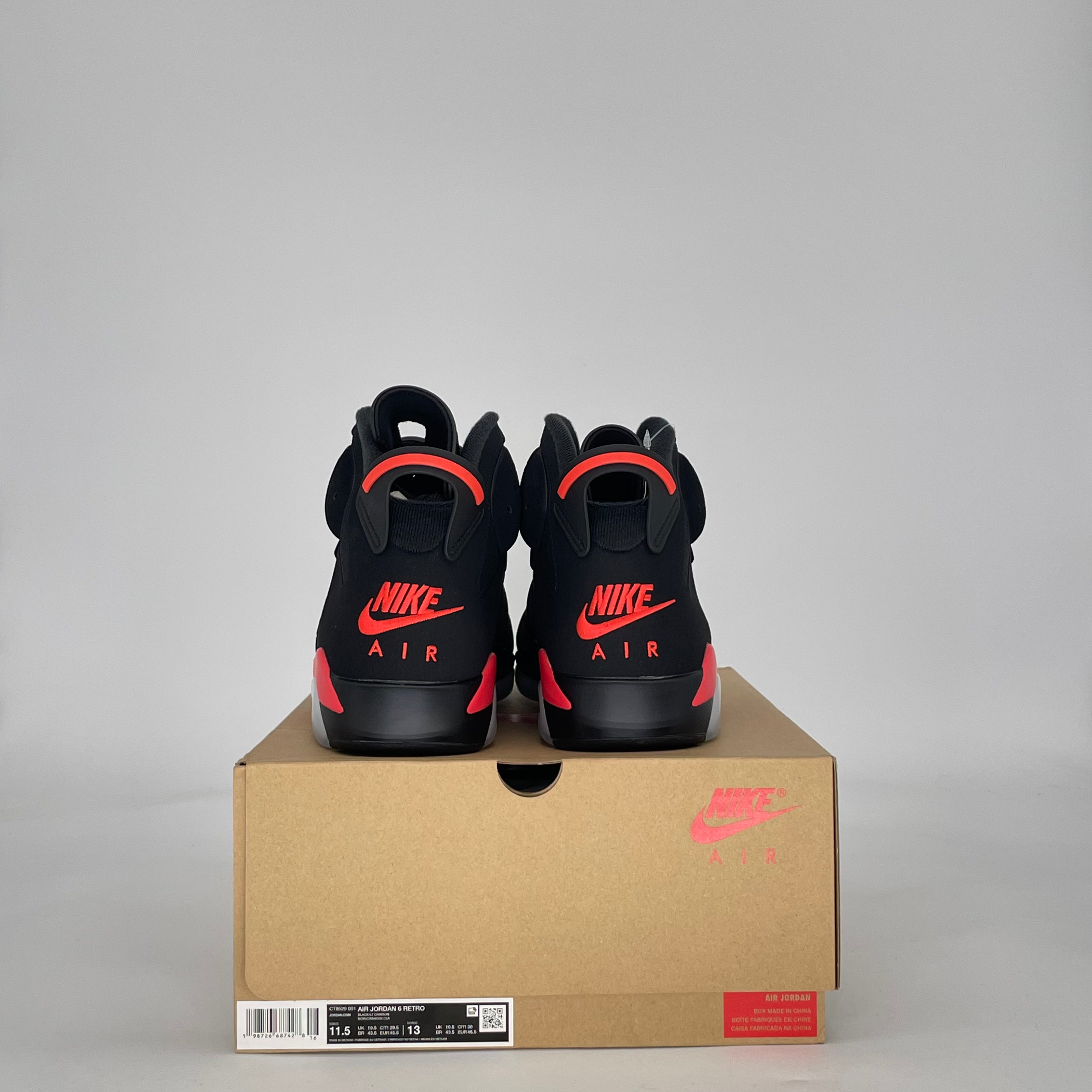 AIR JORDAN 6 INFRARED SALESMAN CT8529-001 SIZE 11.5/13W