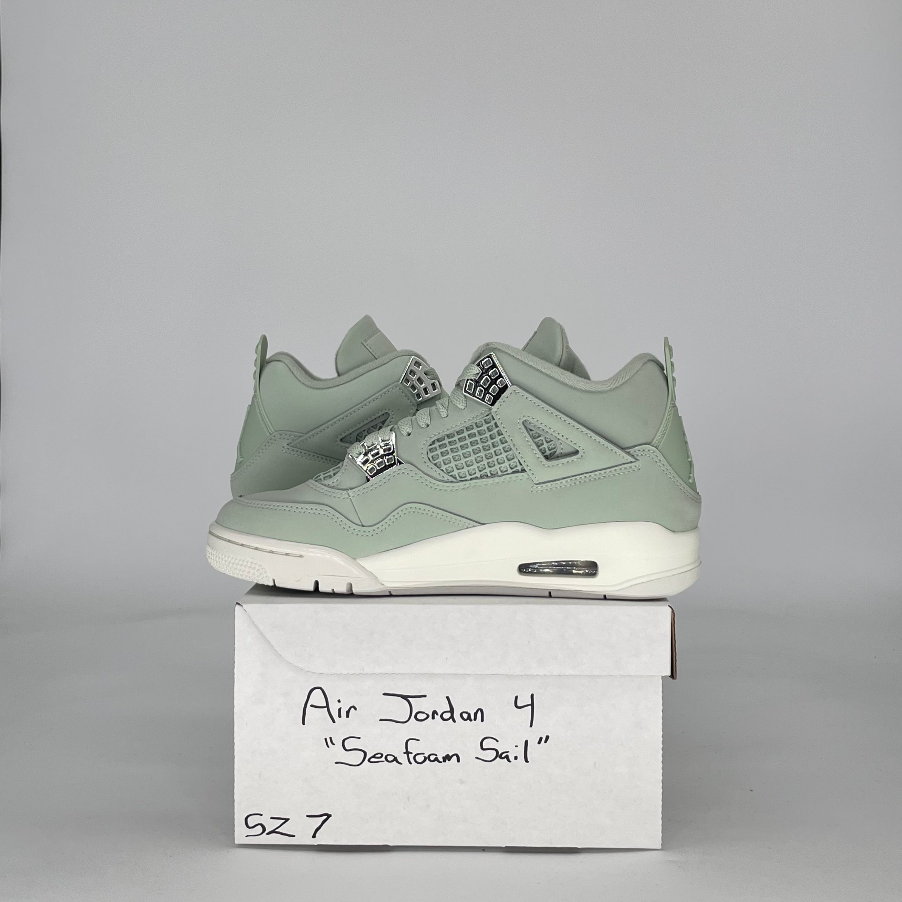 AIR JORDAN 4 SEAFOAM SAIL HV0823-003 SIZE 7/8.5W GS