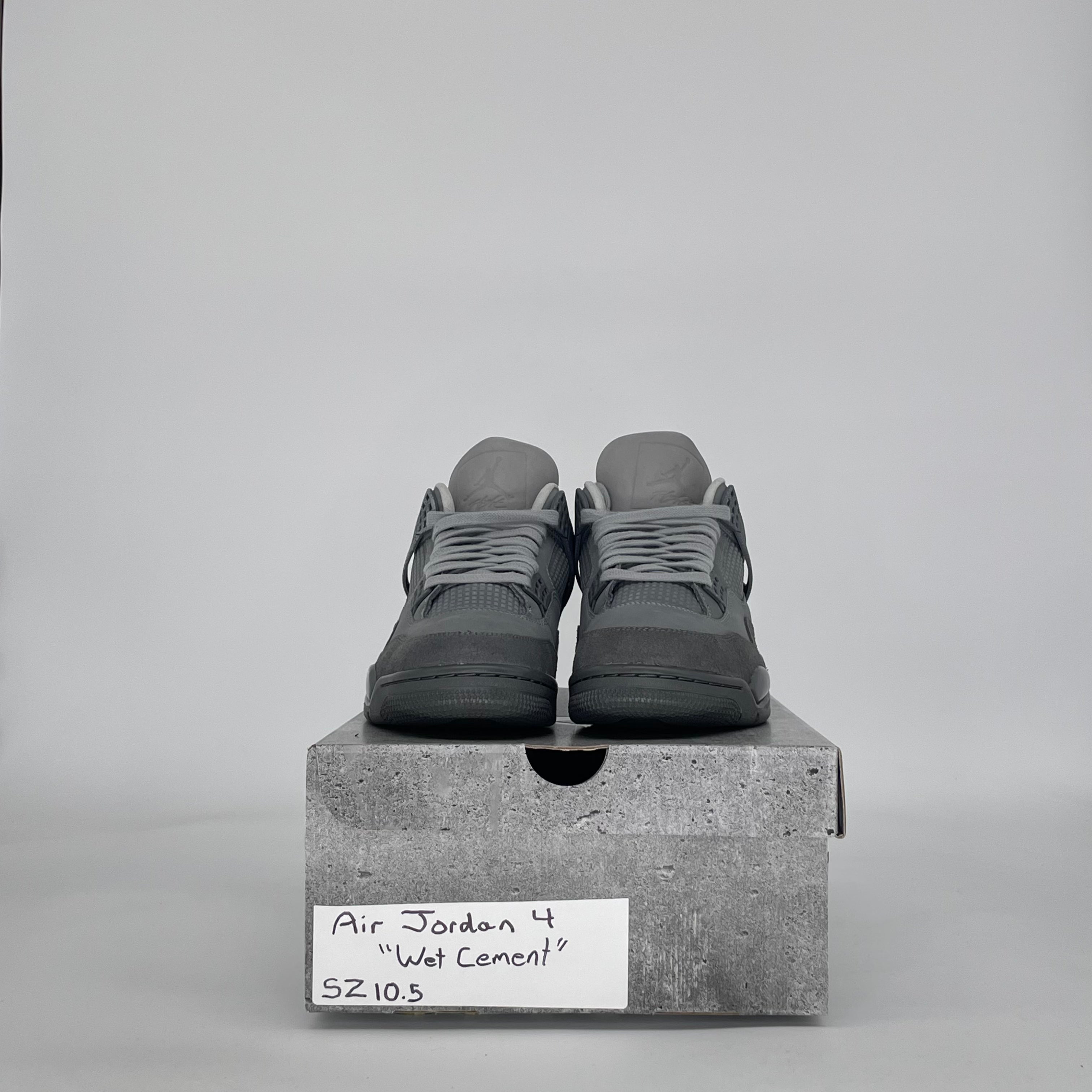 AIR JORDAN 4 PARIS OLYMPICS WET CEMENT FQ7928-001 SIZE 10.5/12W