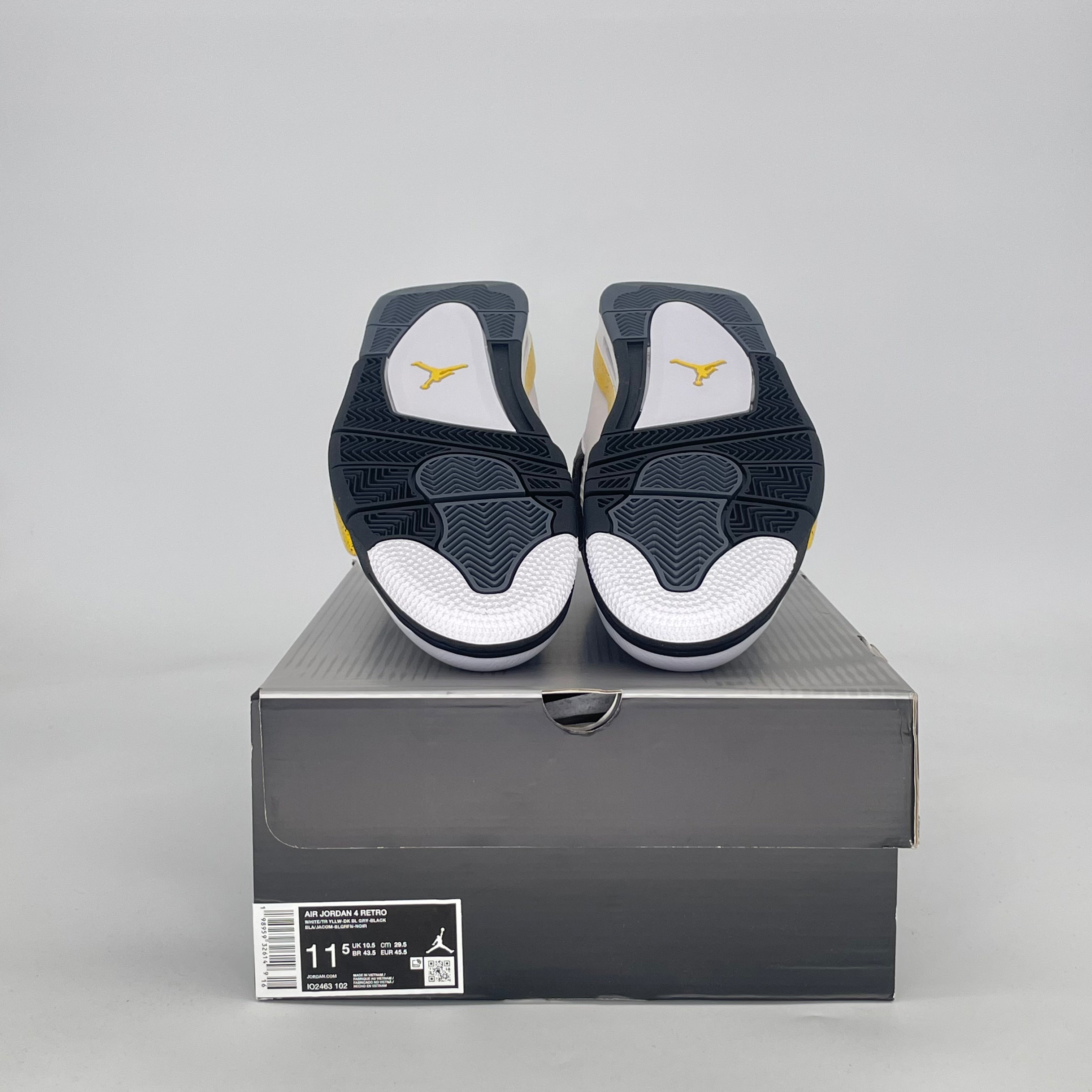 AIR JORDAN 4 RARE AIR TOUR YELLOW IO2463-102 SIZE 11.5/13W
