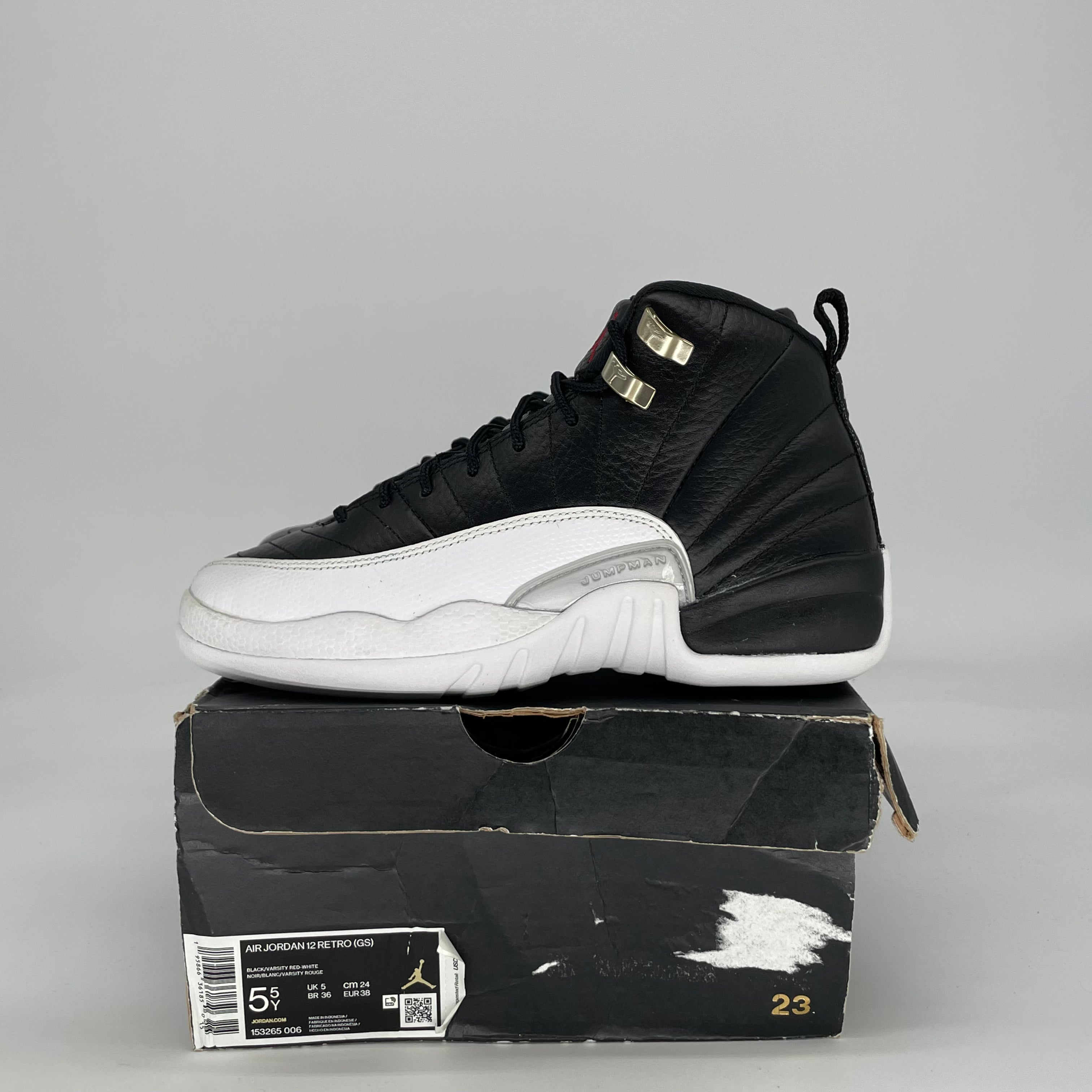 AIR JORDAN 12 PLAYOFFS 153265-006 SIZE 5.5/7W