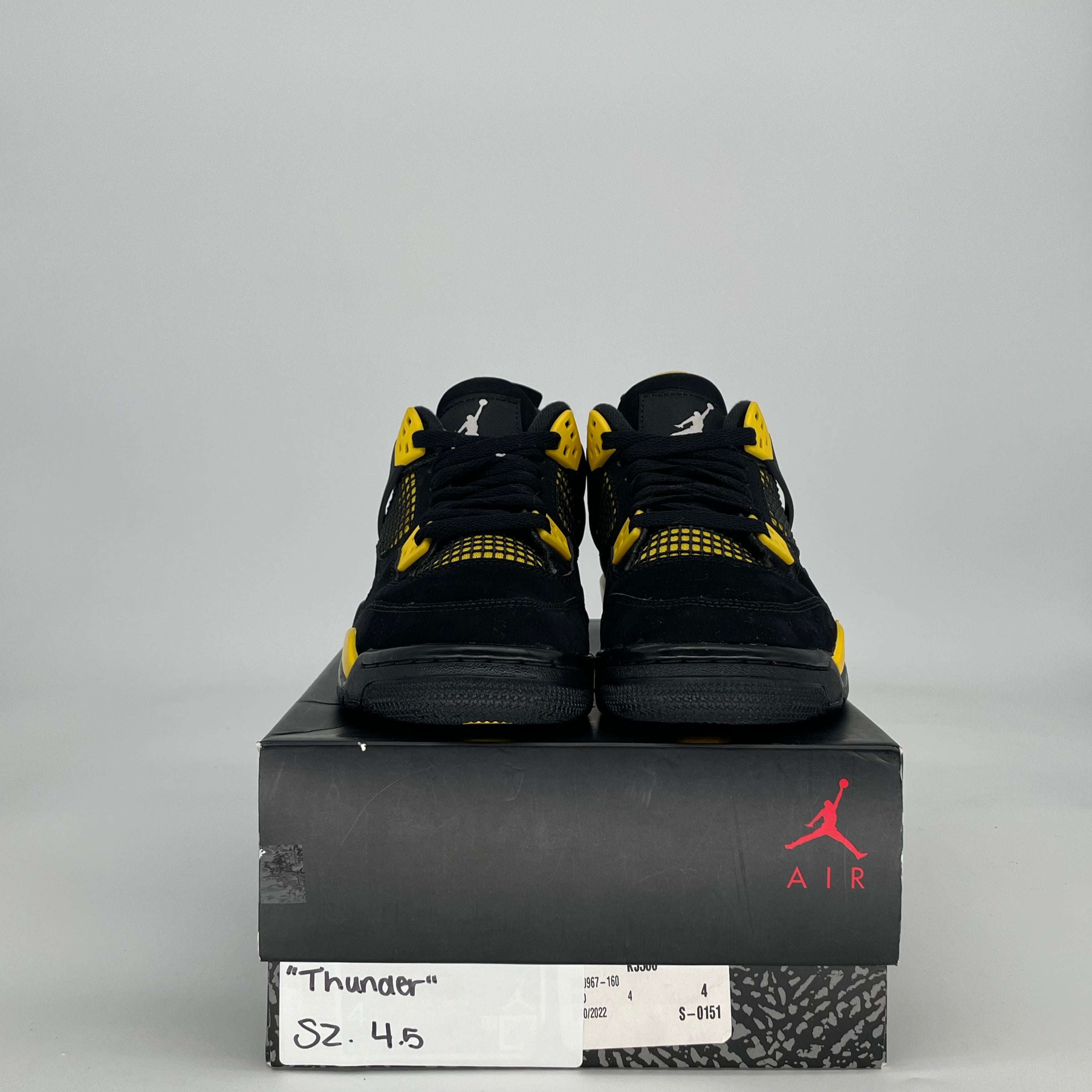 AIR JORDAN 4 THUNDER 408452-017 SIZE 4.5/6W