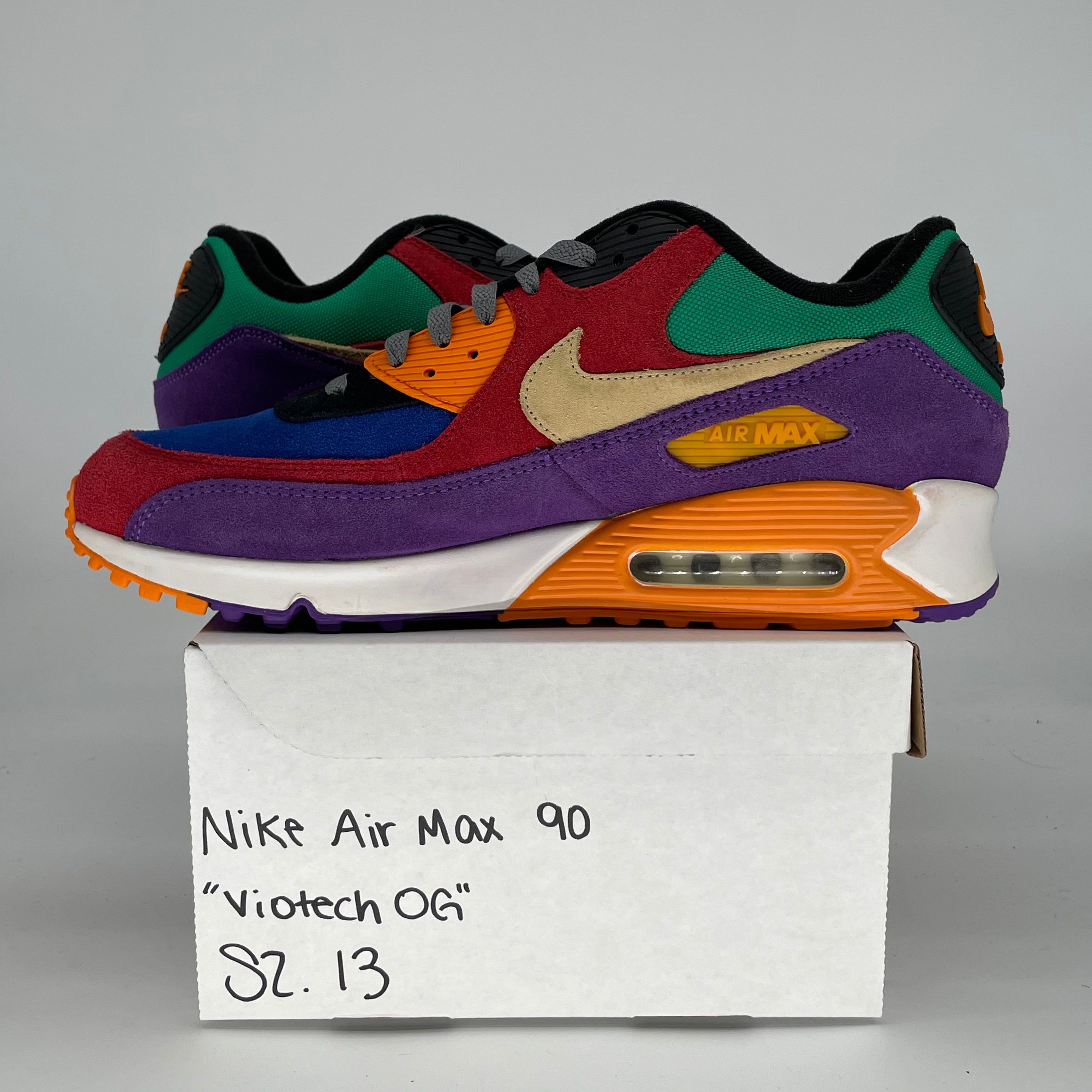 NIKE AIR MAX 90 VIOTECH OG CD0917-600 SIZE 13/14.5W