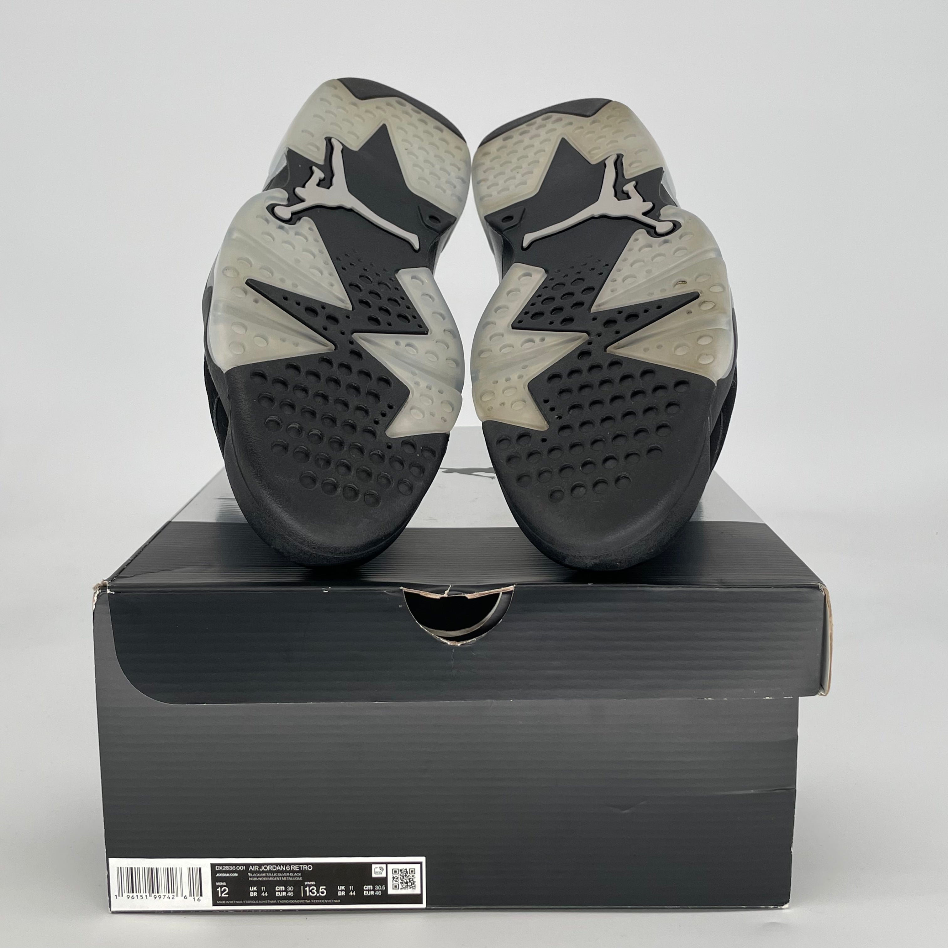 AIR JORDAN 6 CHROME DX2836-001 SIZE 12/13.5W