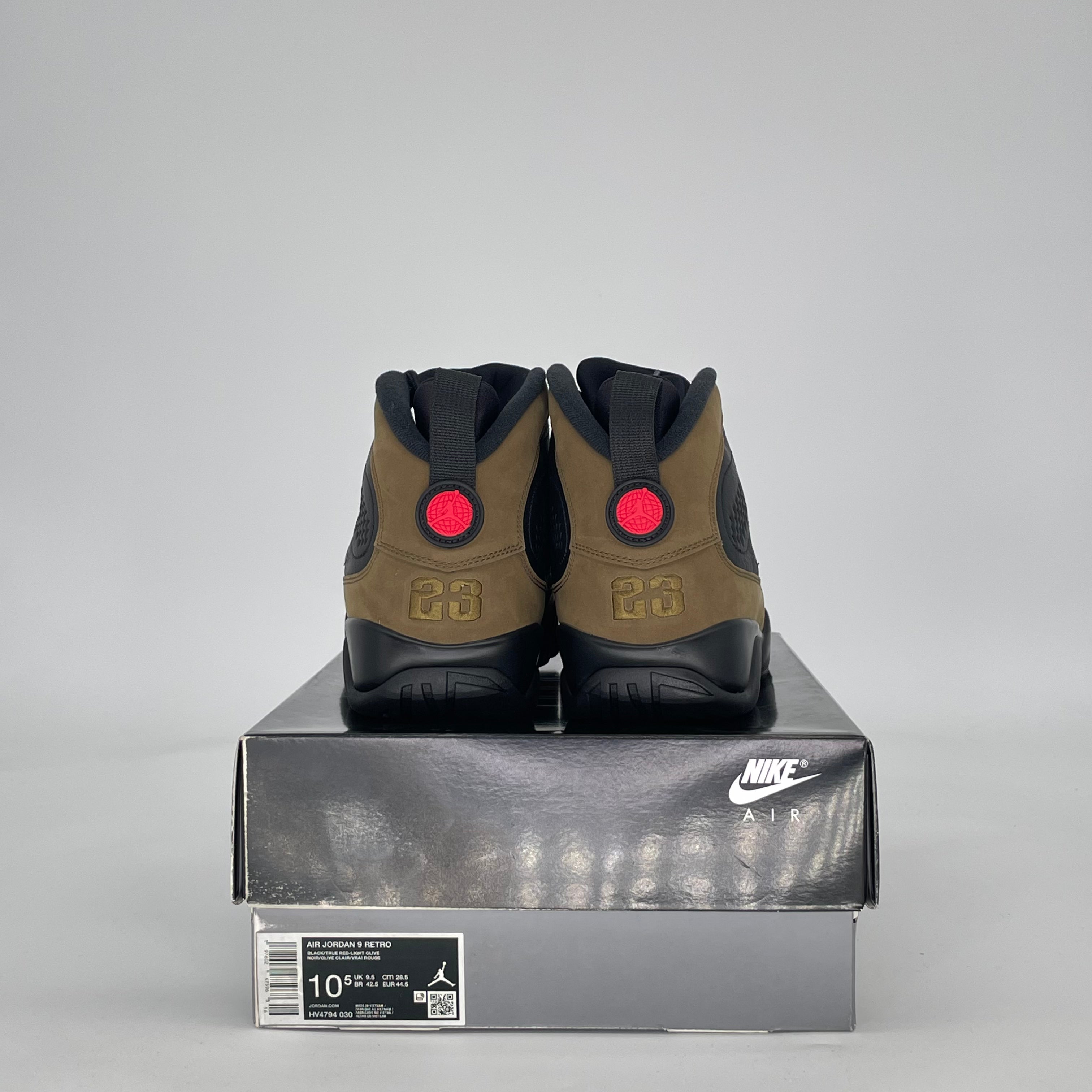 AIR JORDAN 9 OLIVE HV4794-030 SIZE 10.5/12W