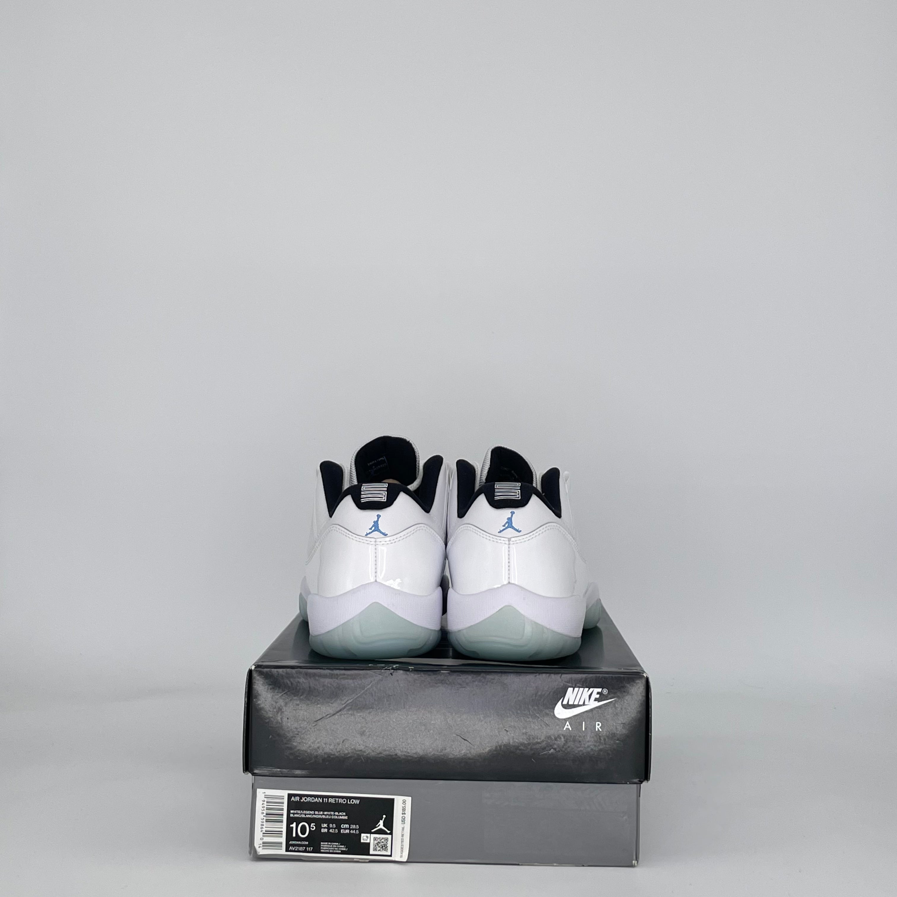 AIR JORDAN 11 LOW LEGEND BLUE AV2187-117 SIZE 10.5/12W