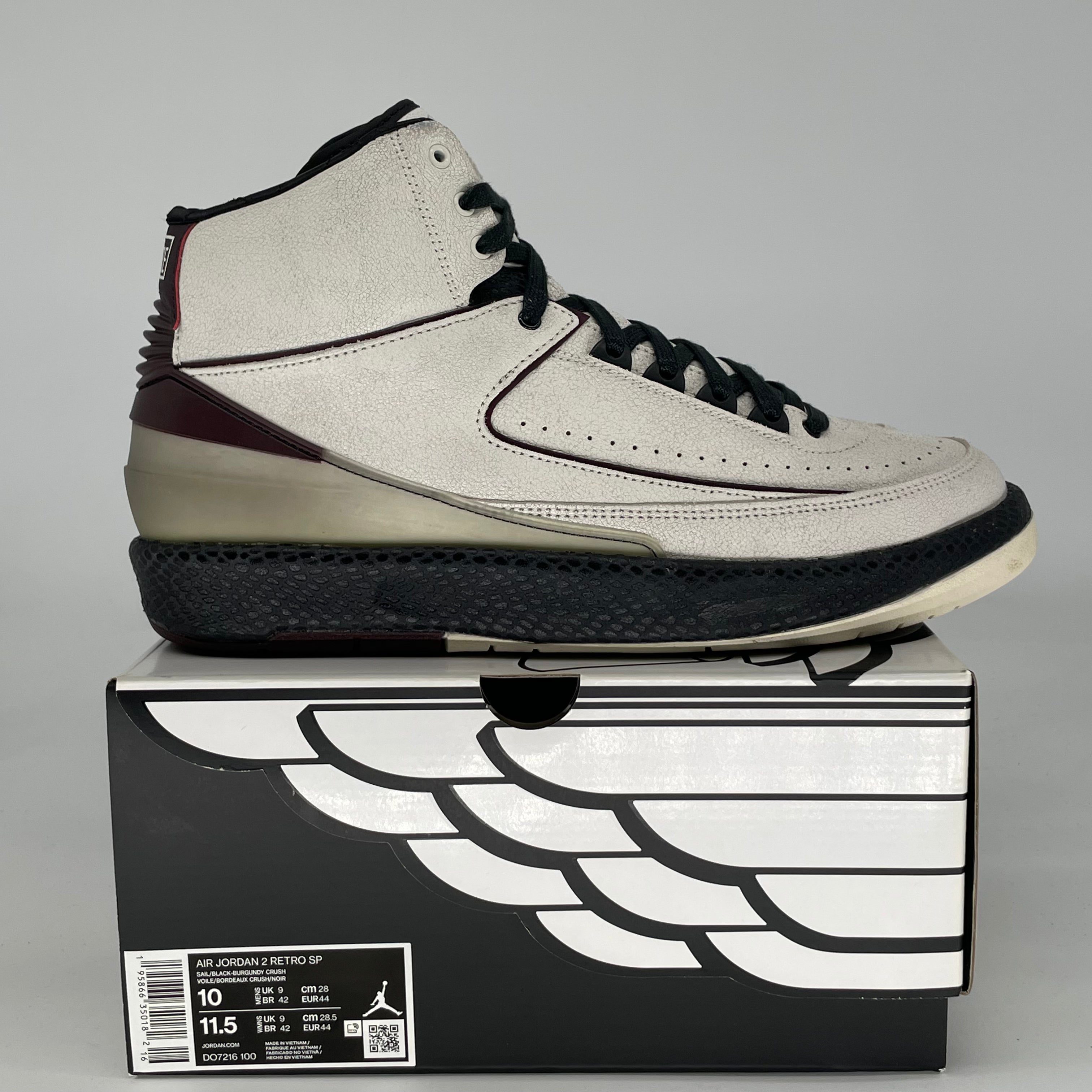 AIR JORDAN 2 A MA MANIERE AIRNESS DO7216-100 SIZE 10/11.5W