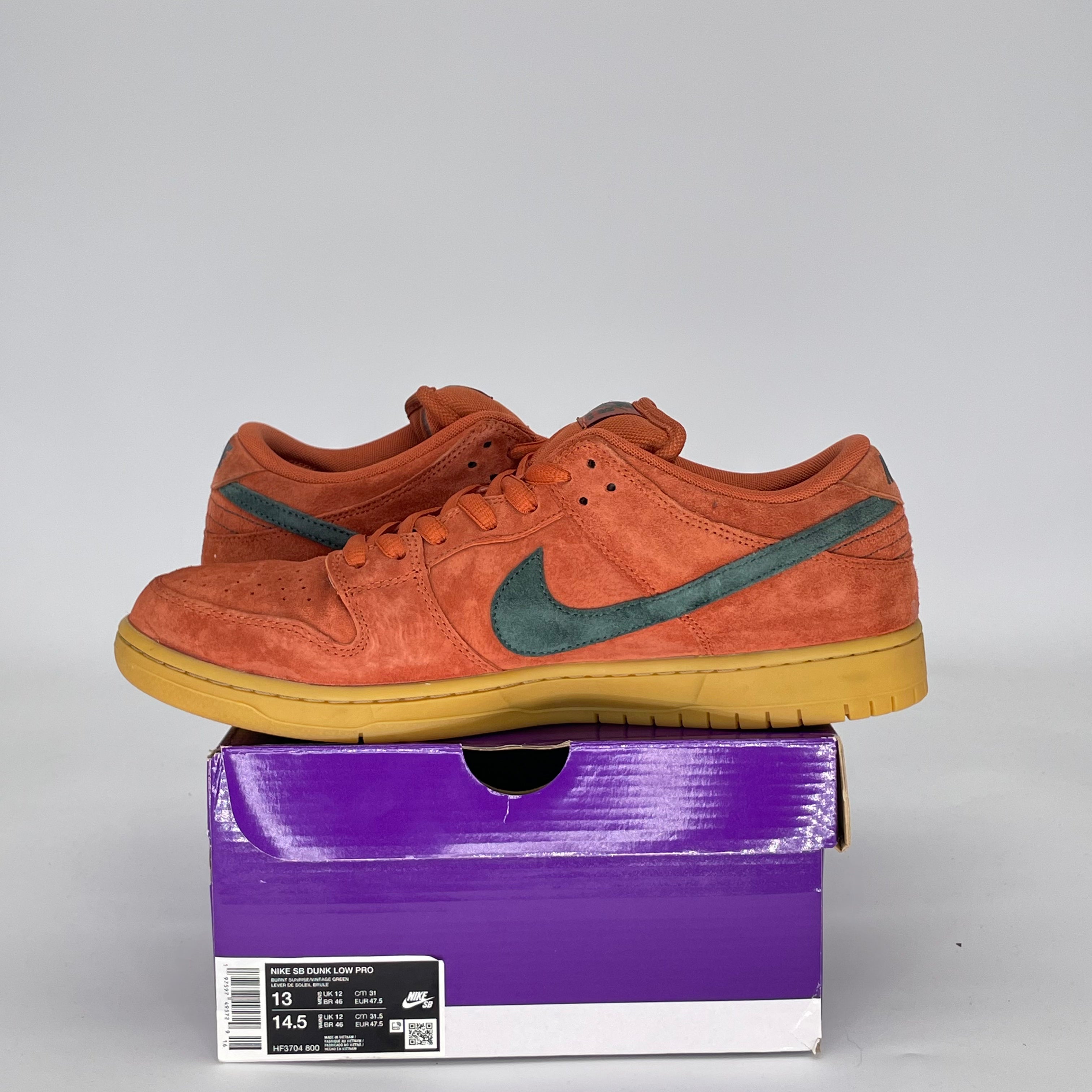 NIKE SB DUNK LOW BURNT SUNRISE HF3704-800 SIZE 13/14.5W