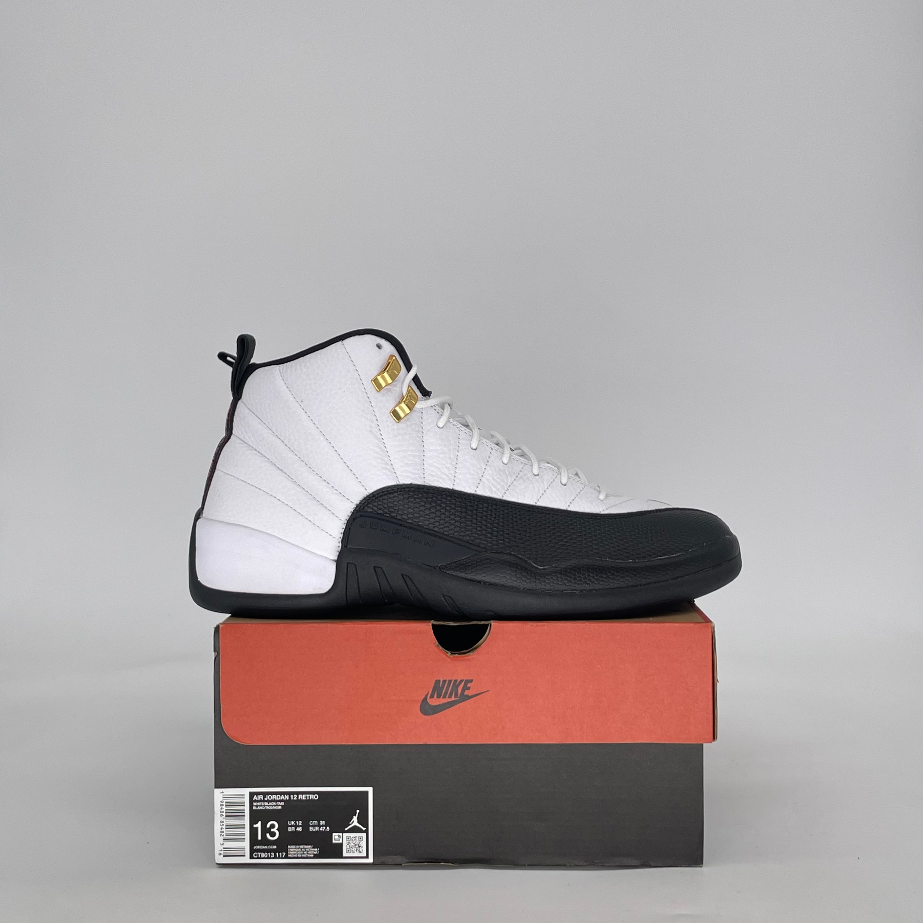 AIR JORDAN 12 TAXI CT8013-117 SIZE 13/14.5W