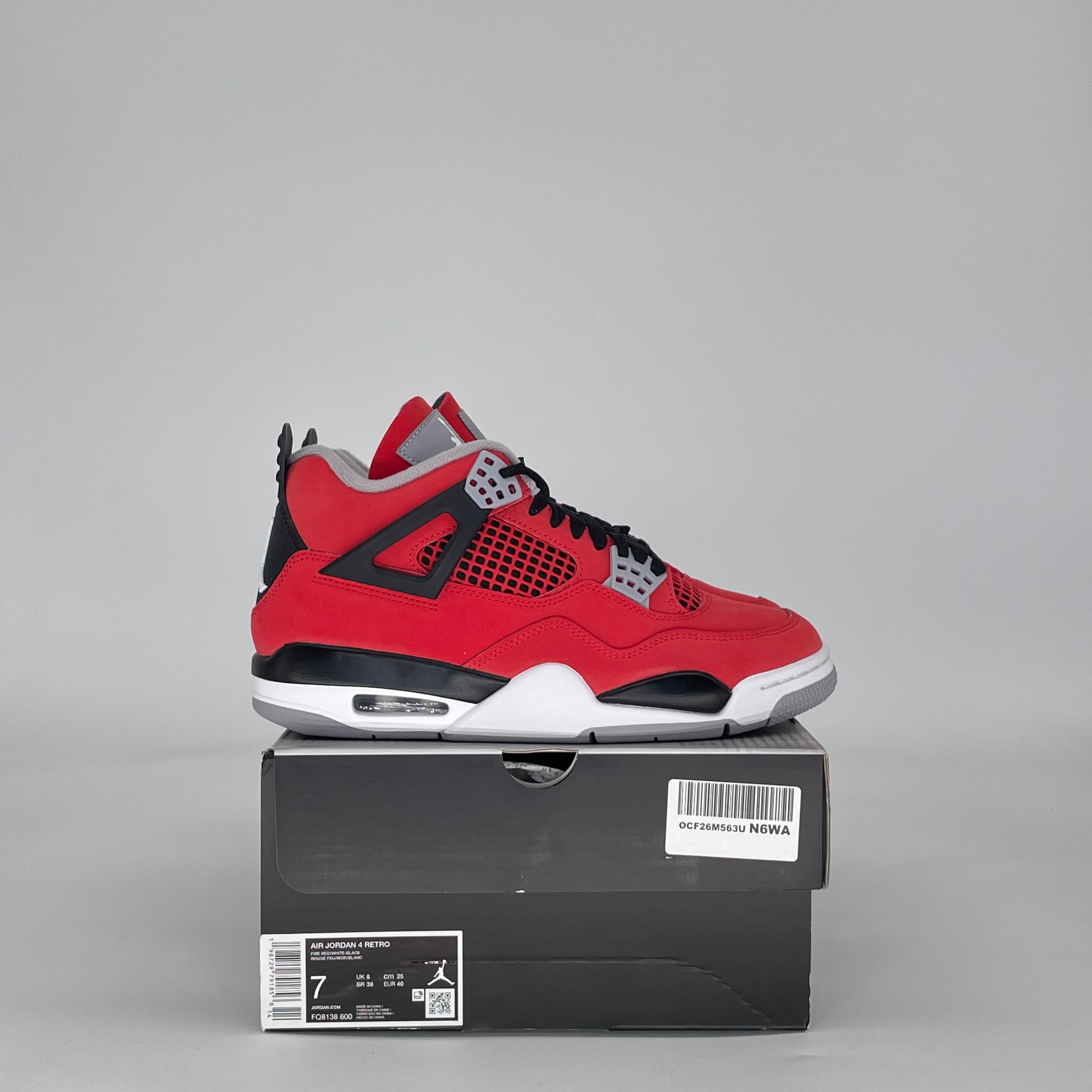 AIR JORDAN 4 TORO BRAVO FQ8138-600 SIZE 7/8.5W GS