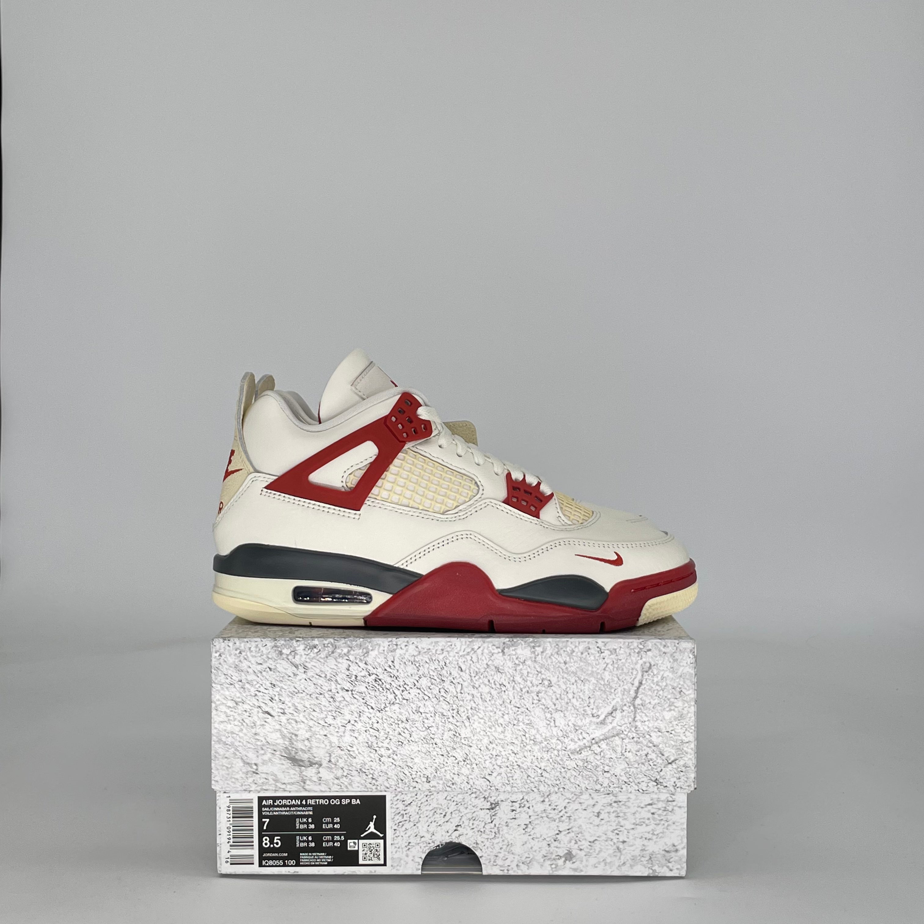 AIR JORDAN 4 NIGEL SYLVESTER BRICK AFTER BRICK IQ8055-100 SIZE 7/8.5W GS