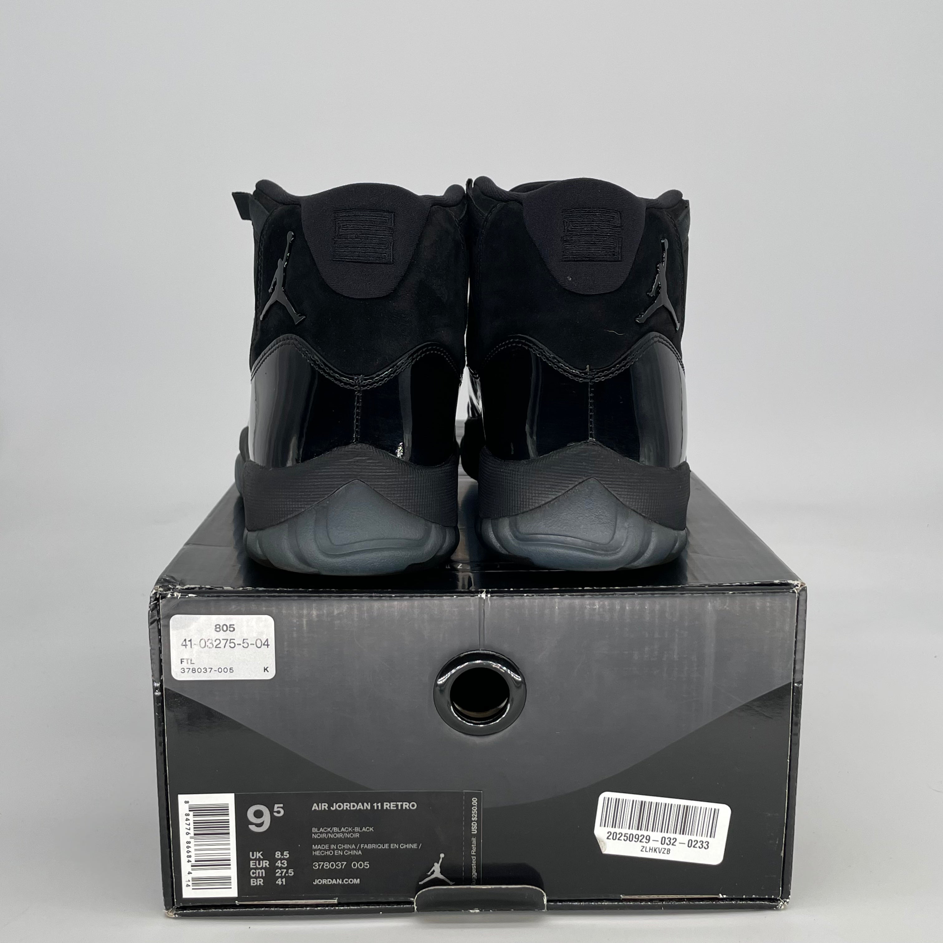 AIR JORDAN 11 CAP AND GOWN 378037-005 SIZE 11.5/13W