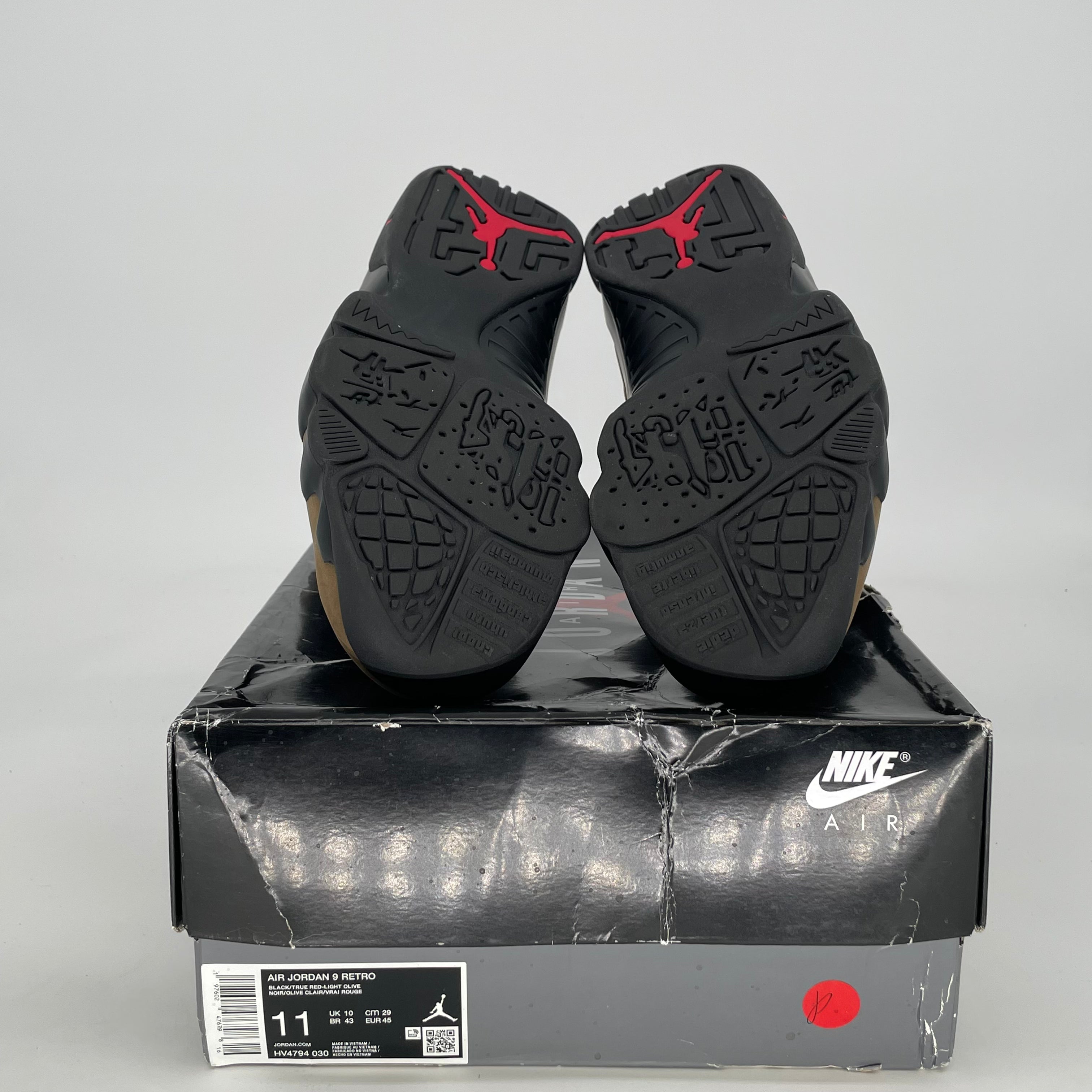 AIR JORDAN 9 OLIVE HV4794-030 SIZE 11/12.5W